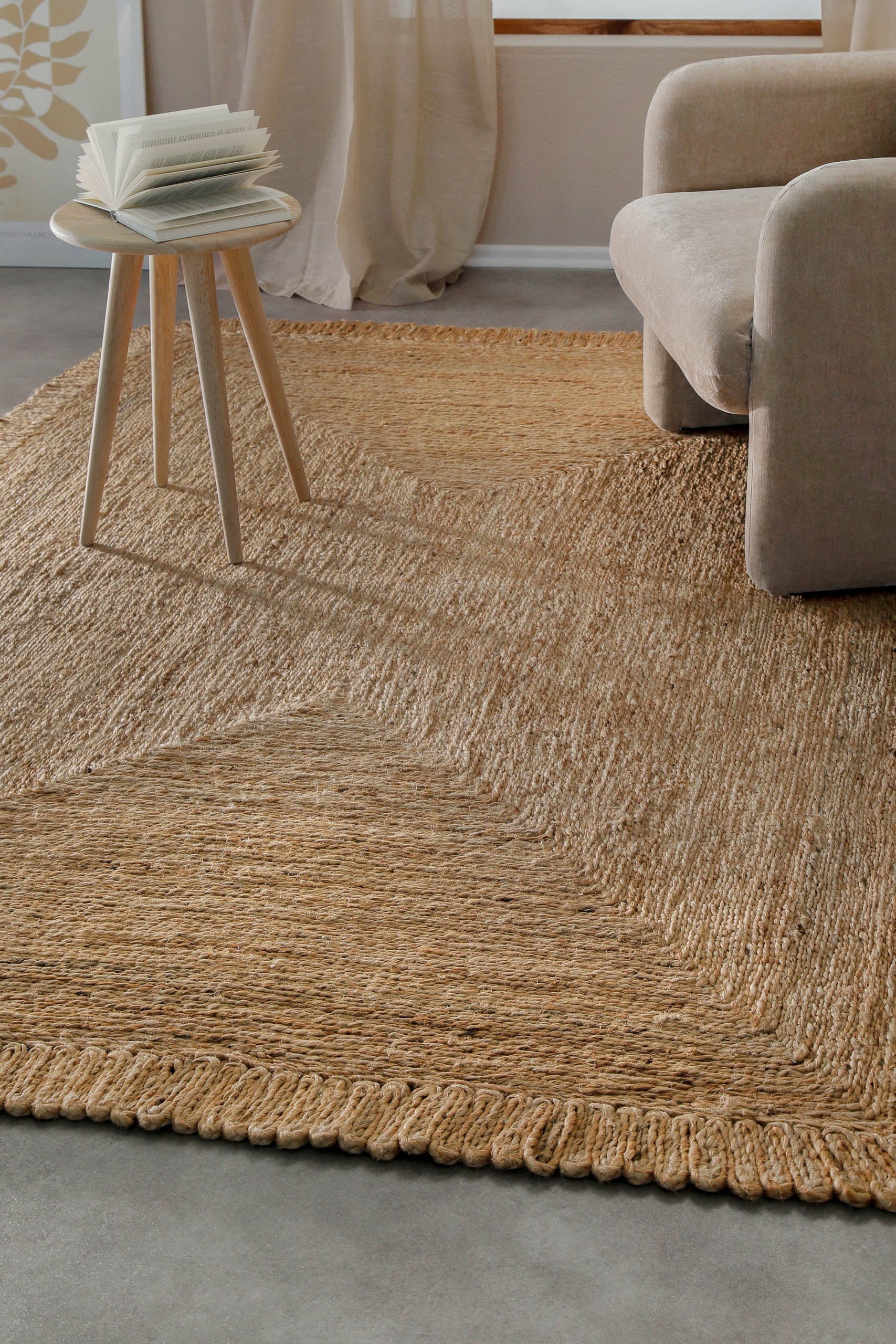 Green Looop Teppich »June« rechteckig 12 mm Höhe handgewebt, robust, strapazierfähig, skandinavisch, Naturfaser