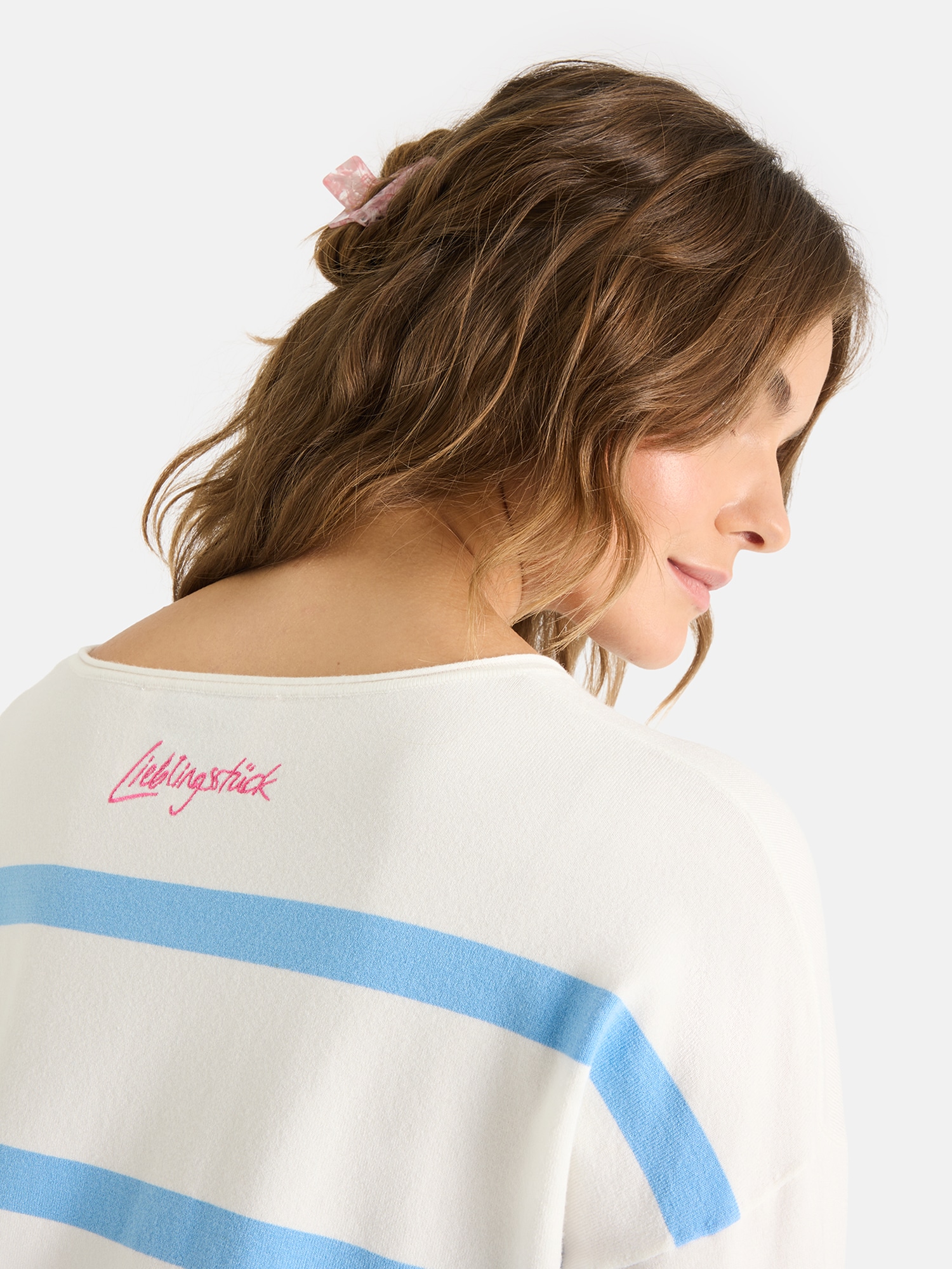 Lieblingsstück Pull à col rond »MarciEP« mit Streifen