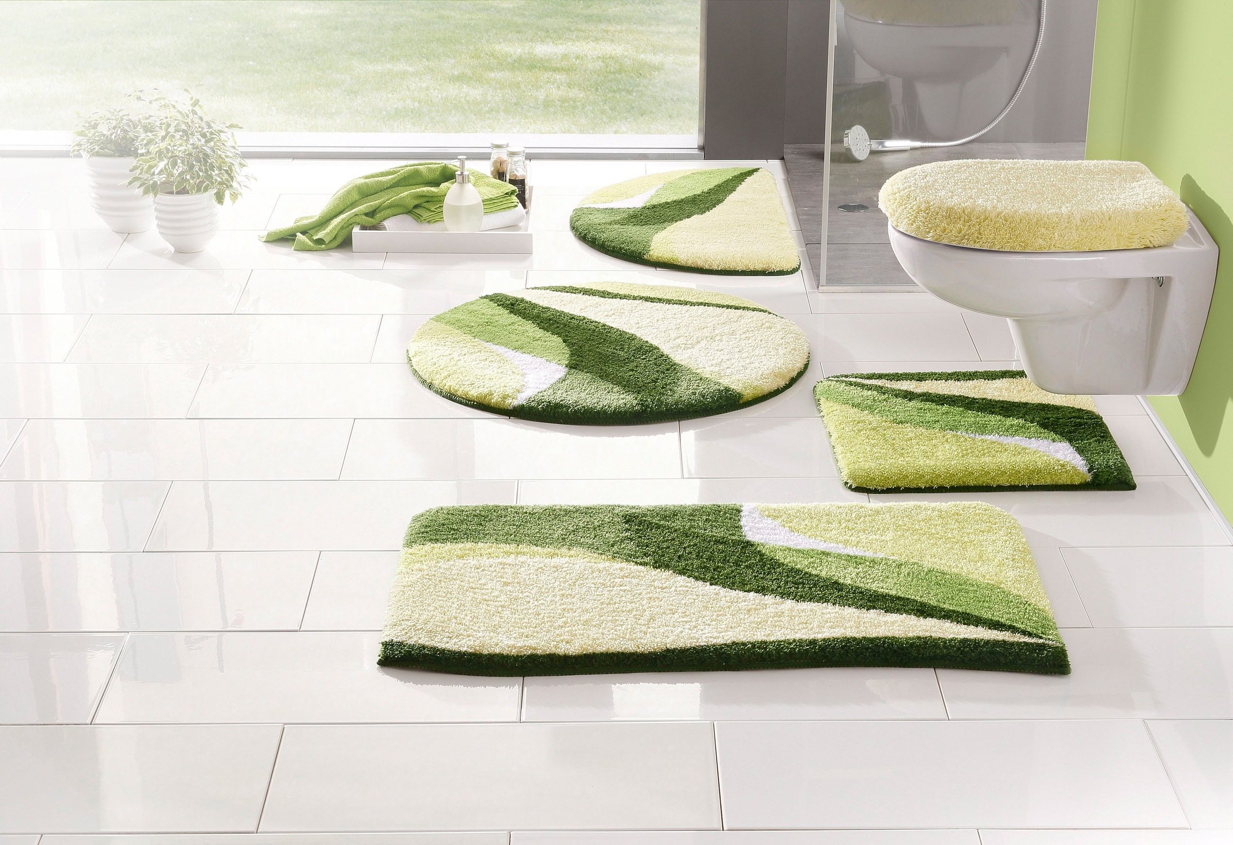 Image of GOODproduct Badematte "Magnus, Badvorleger, Badezimmer Teppich" Höhe 20 mm rutschhemmend beschichtet schnell trocknend strapazierfähig mehrfarbig, Badteppich, Badematten auch als 2 teiliges Set & rund
