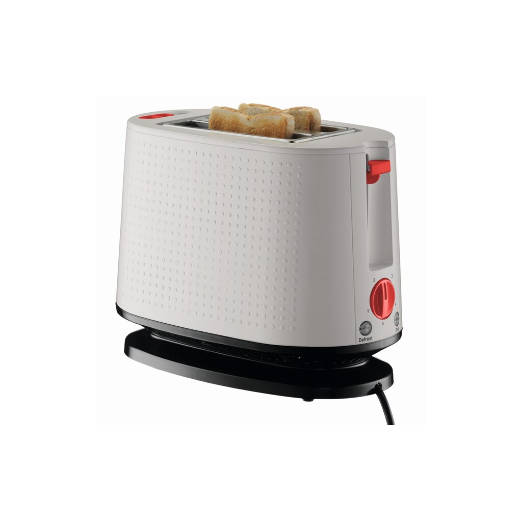 Bodum Toaster »Bodum Bistro Weiss«, für 2 Scheiben, 940 W