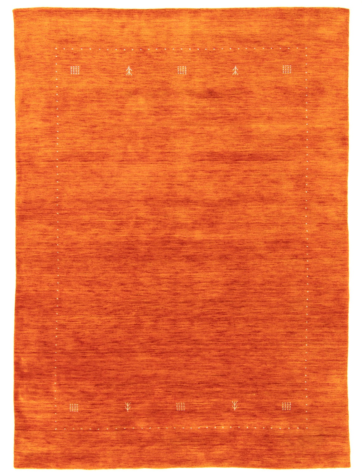 Image of morgenland Wollteppich »Minimal Arancione 200 x 140 cm«, rechteckig, 1,8 mm Höhe, Sehr weicher Flor bei Ackermann Versand Schweiz