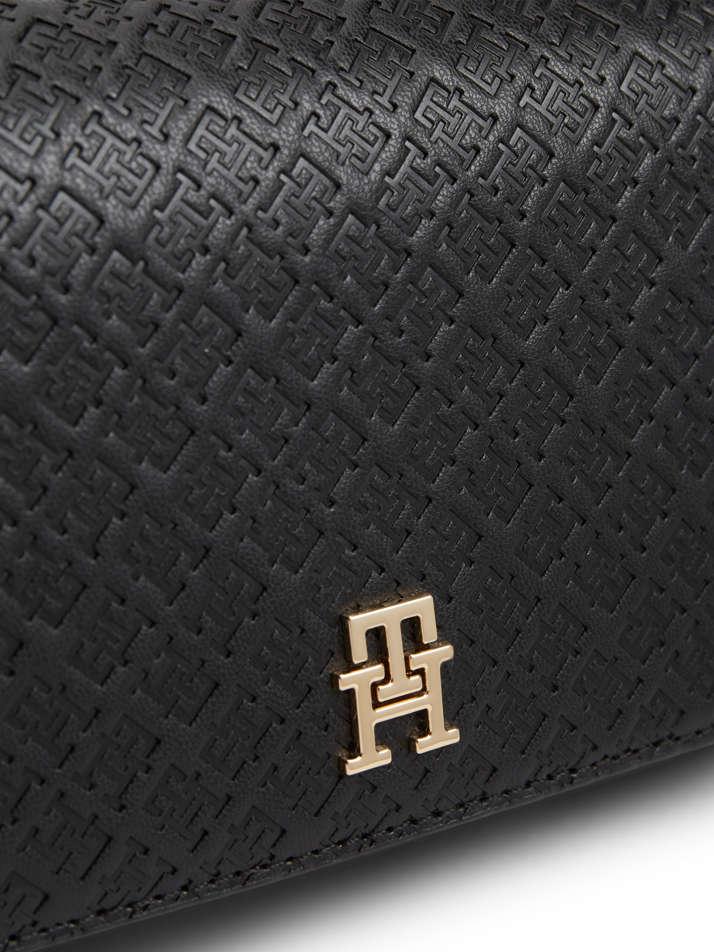 Tommy Hilfiger Umhängetasche »TH ICON CONV CROSSOVER MONO« Damen Schultertasche, Handtasche, Clutch mit TH-Logoprägung