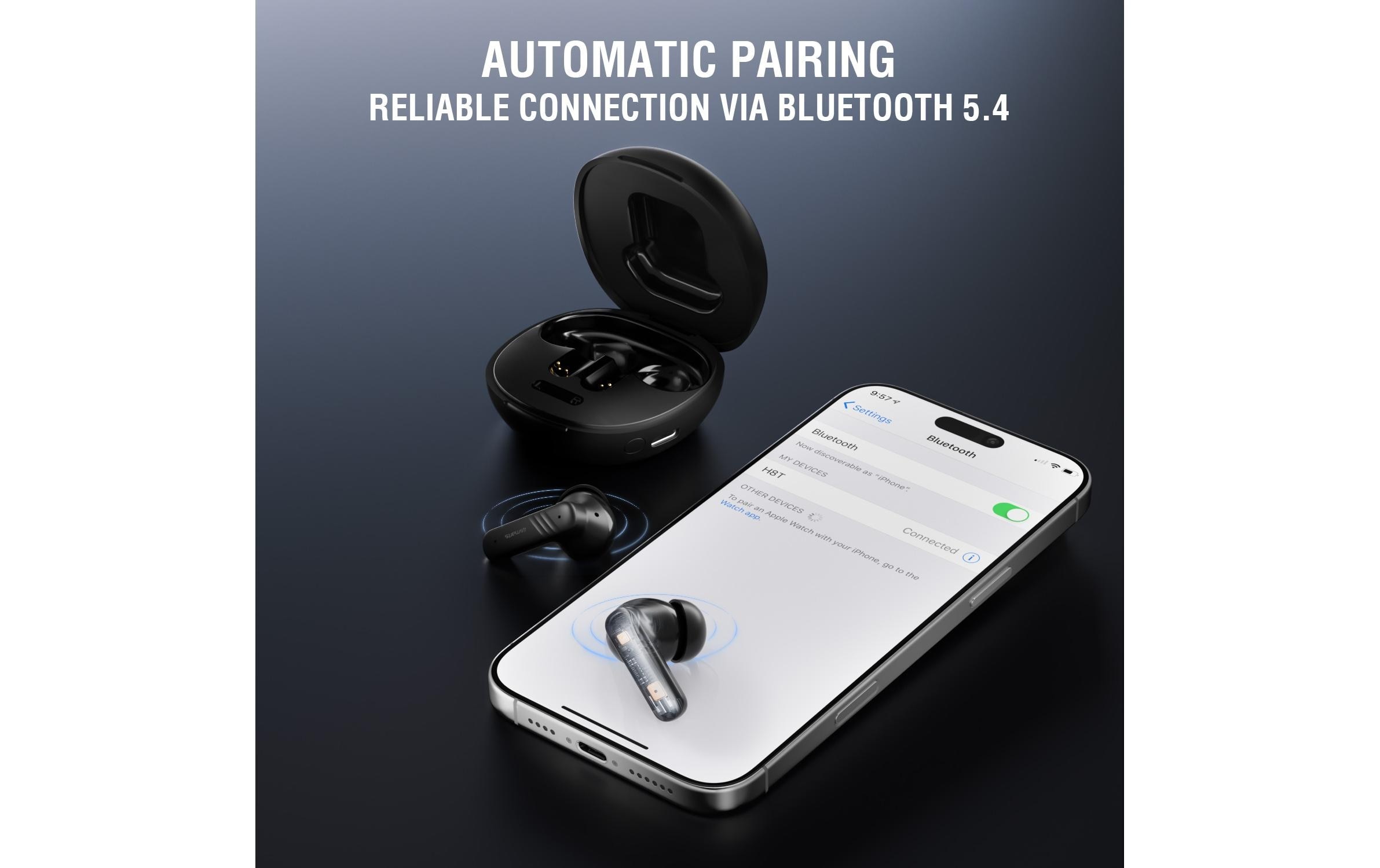4smarts In-Ear-Kopfhörer »SkyBuds Screen Pro ANC«, Bluetooth
