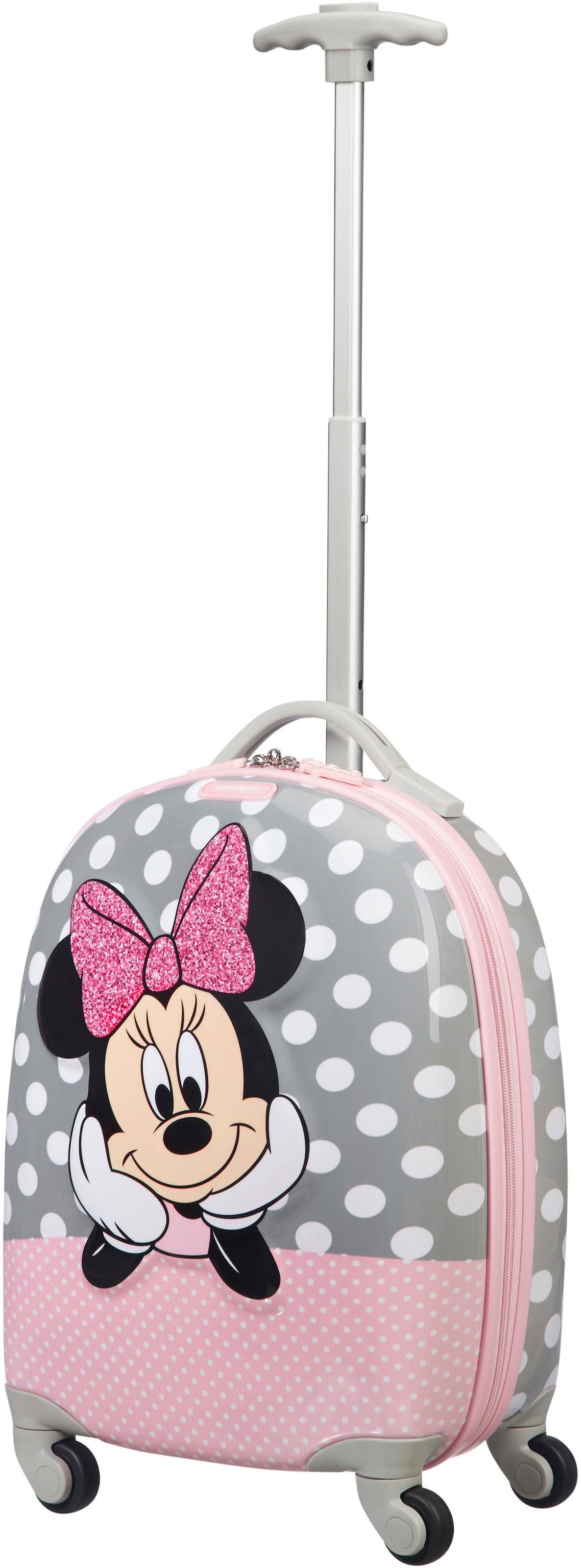 Samsonite Kinderkoffer »Disney Ultimate 2.0, 46 cm, Minnie Glitter«, 4 St. Rollen, Kinder Reisegepäck Handgepäck-Koffer