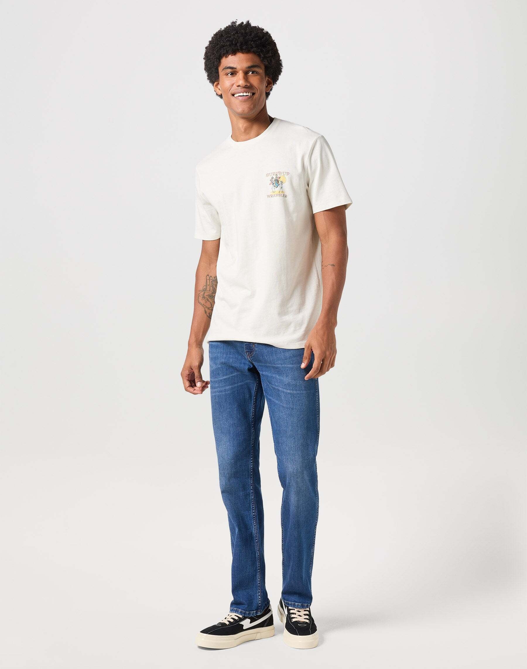 Wrangler Regular-fit-Jeans »Wrangler Jeans Straight Leg Greensboro Low Stretch«