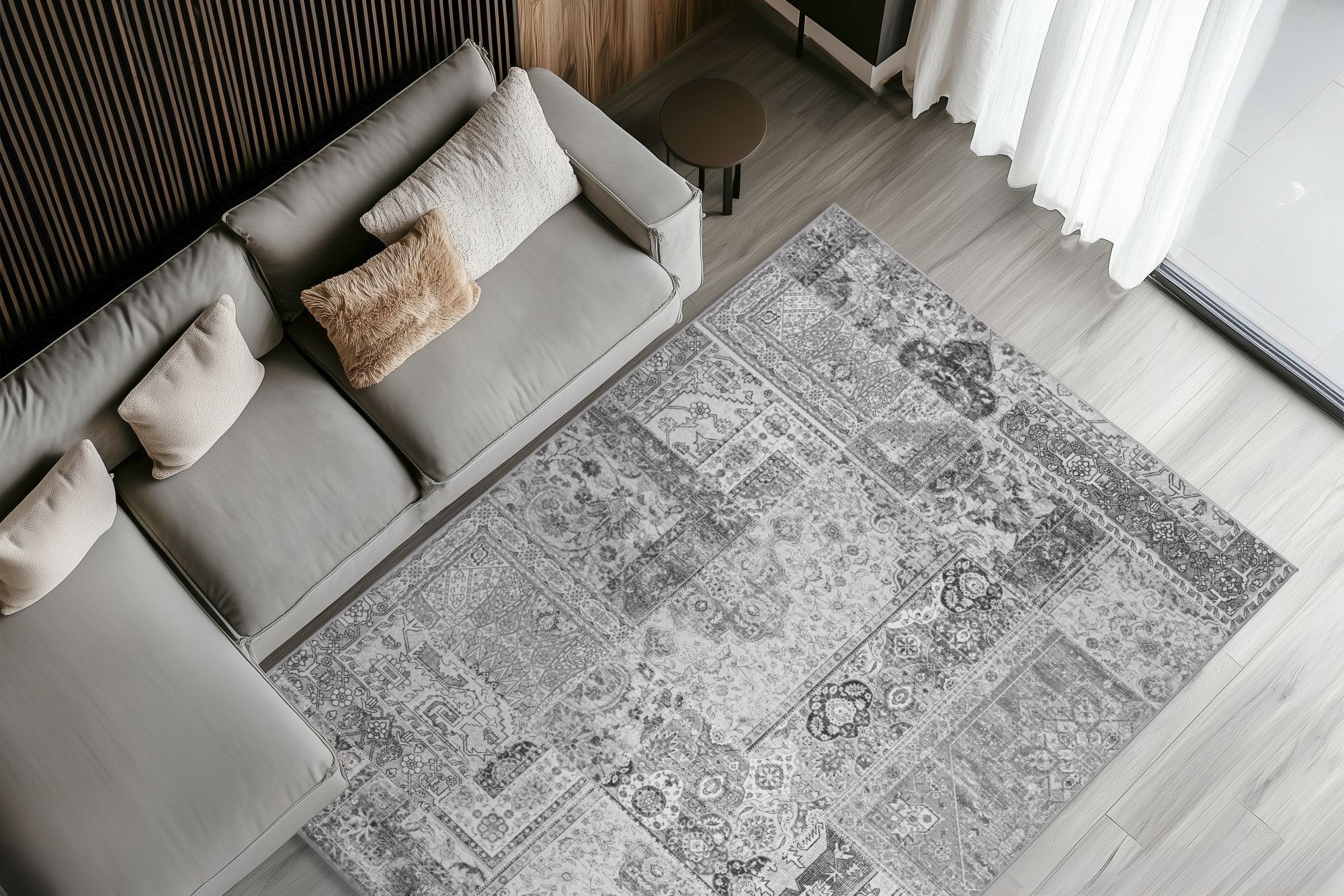 Obsession Teppich »Avantgarde 105« rechteckig 8 mm Höhe modernes Patchwork Design, waschbar, In- und Outdoor, Balkon, Terrasse