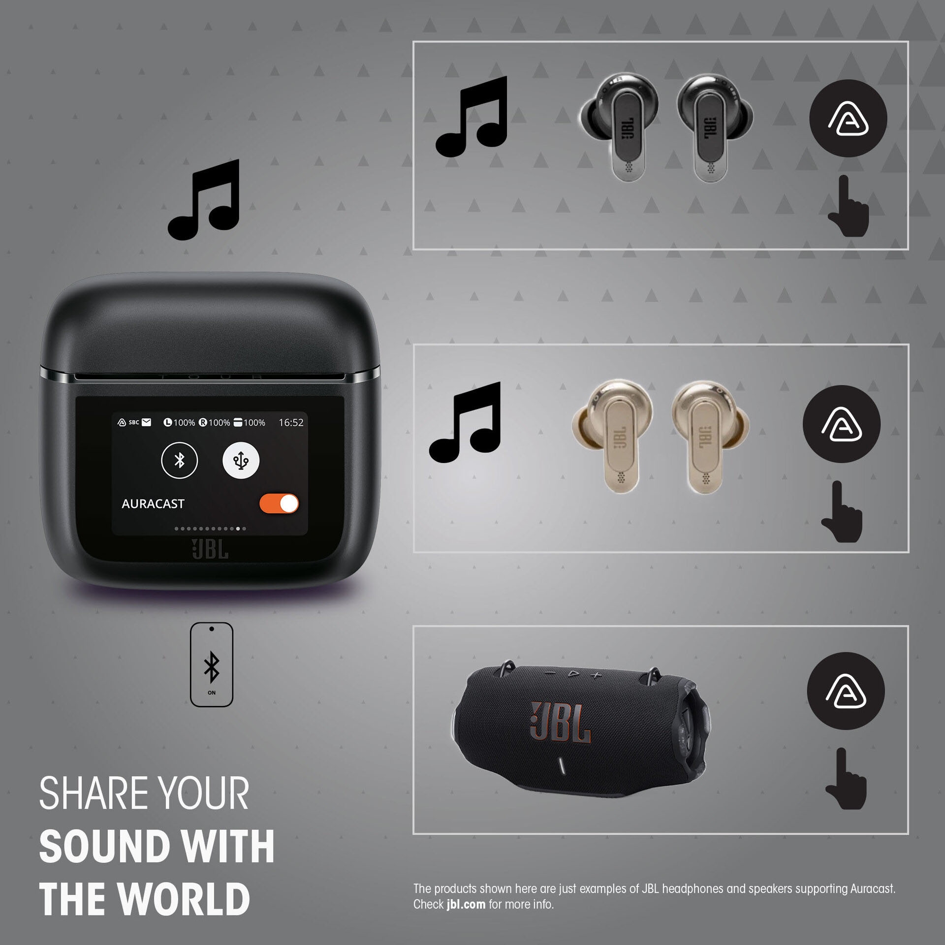 JBL Écouteurs intra-auriculaires sans fil »TOUR PRO 3 TWS« Active Noise Cancelling (ANC) | fonction mains libres | mise en sourdine