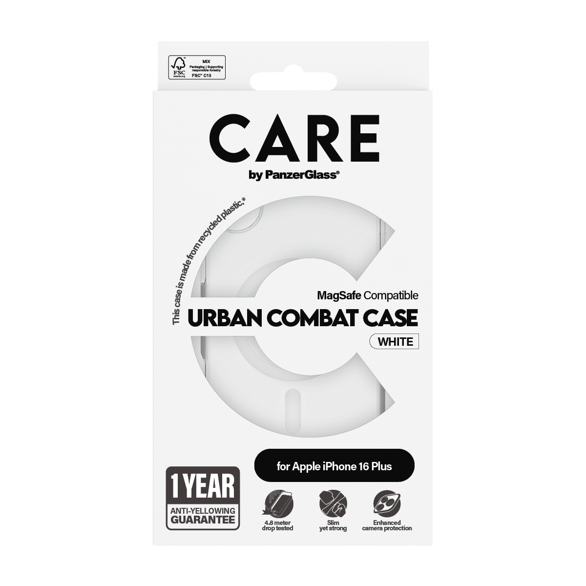CARE by PanzerGlass Housse pour téléphone portable »Urban Combat Case mit MagSafe für Apple iPhone 16 Plus« Backcover, Schutzhülle, Handyschutzhülle, Case, Schutzcase, stossfest
