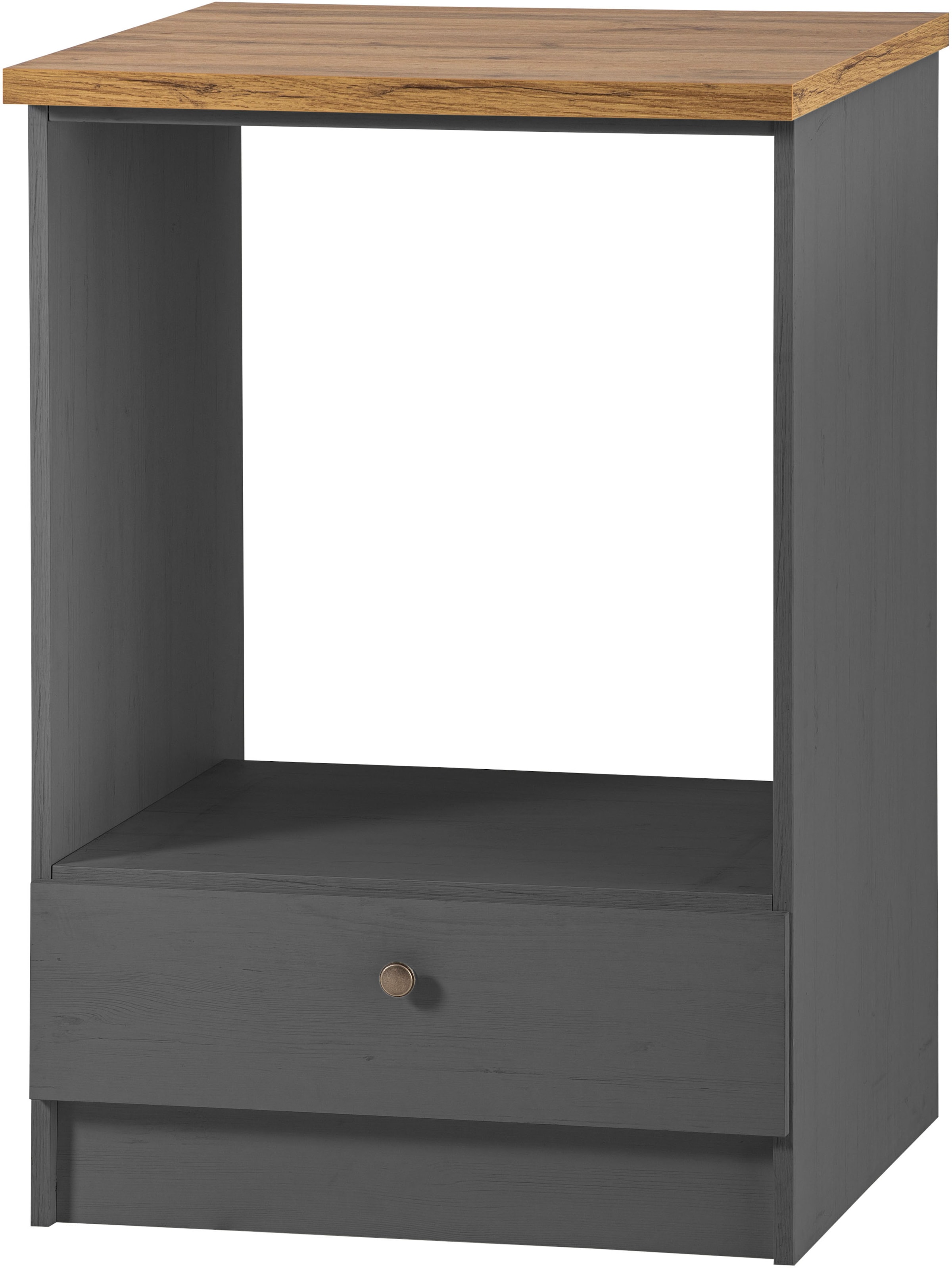 GOODproduct Küchenzeile »KS-Westminster, Pantryküche im Landhaus Stil, hochwertige Metallgriffe« Set,  Breite 257 cm, Kommode, Wandpaneel, Stauraumschrank, Herdumbau