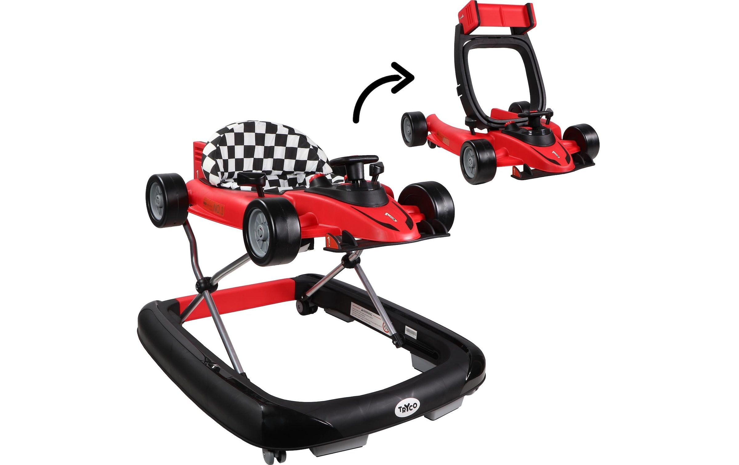 Lauflernwagen »Tryco 3-in-1 Babywalker F1 Racer Rot«