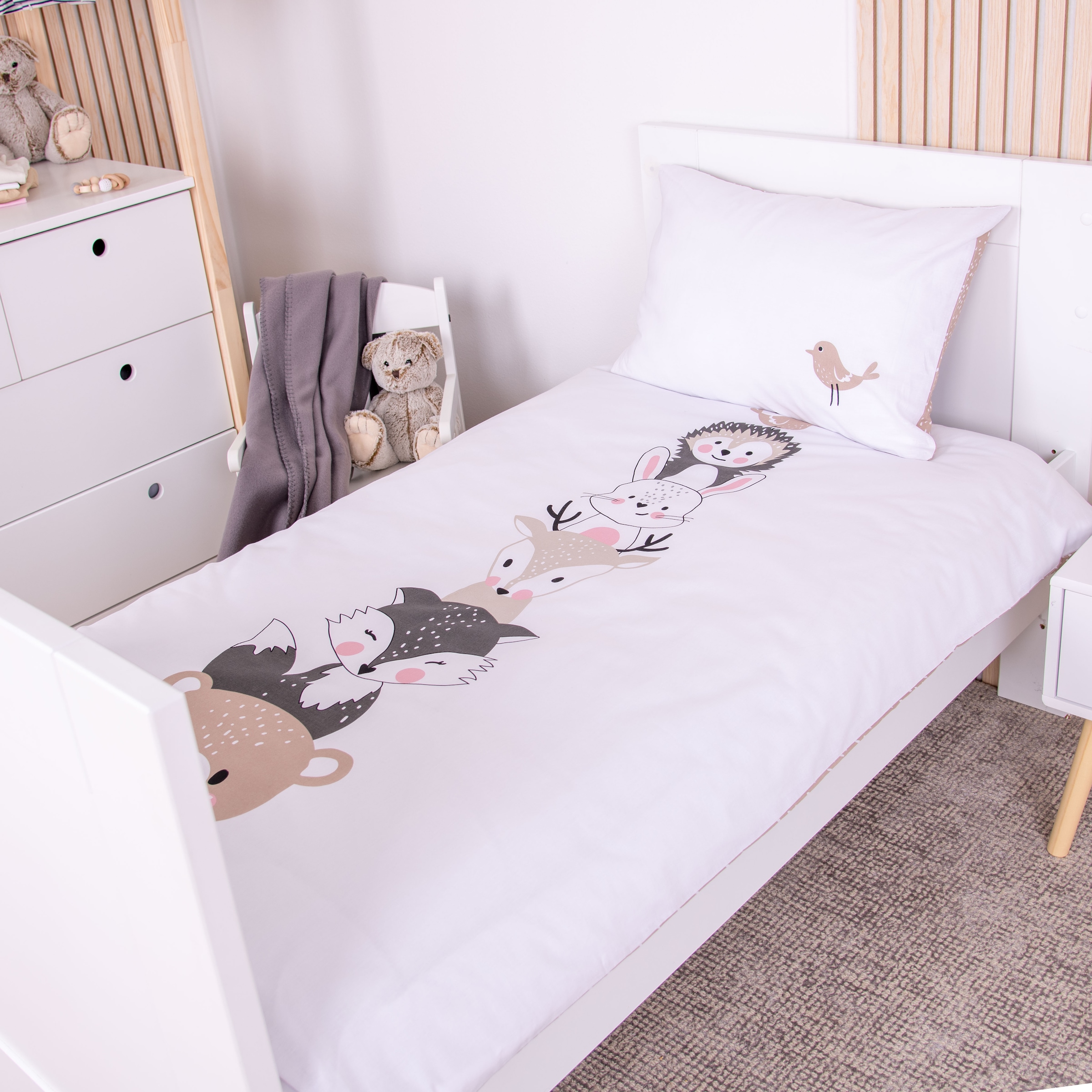 Baby Best Babybettwäsche »babybest Woodland Crew« 1 Stk. mit Wendefunktion