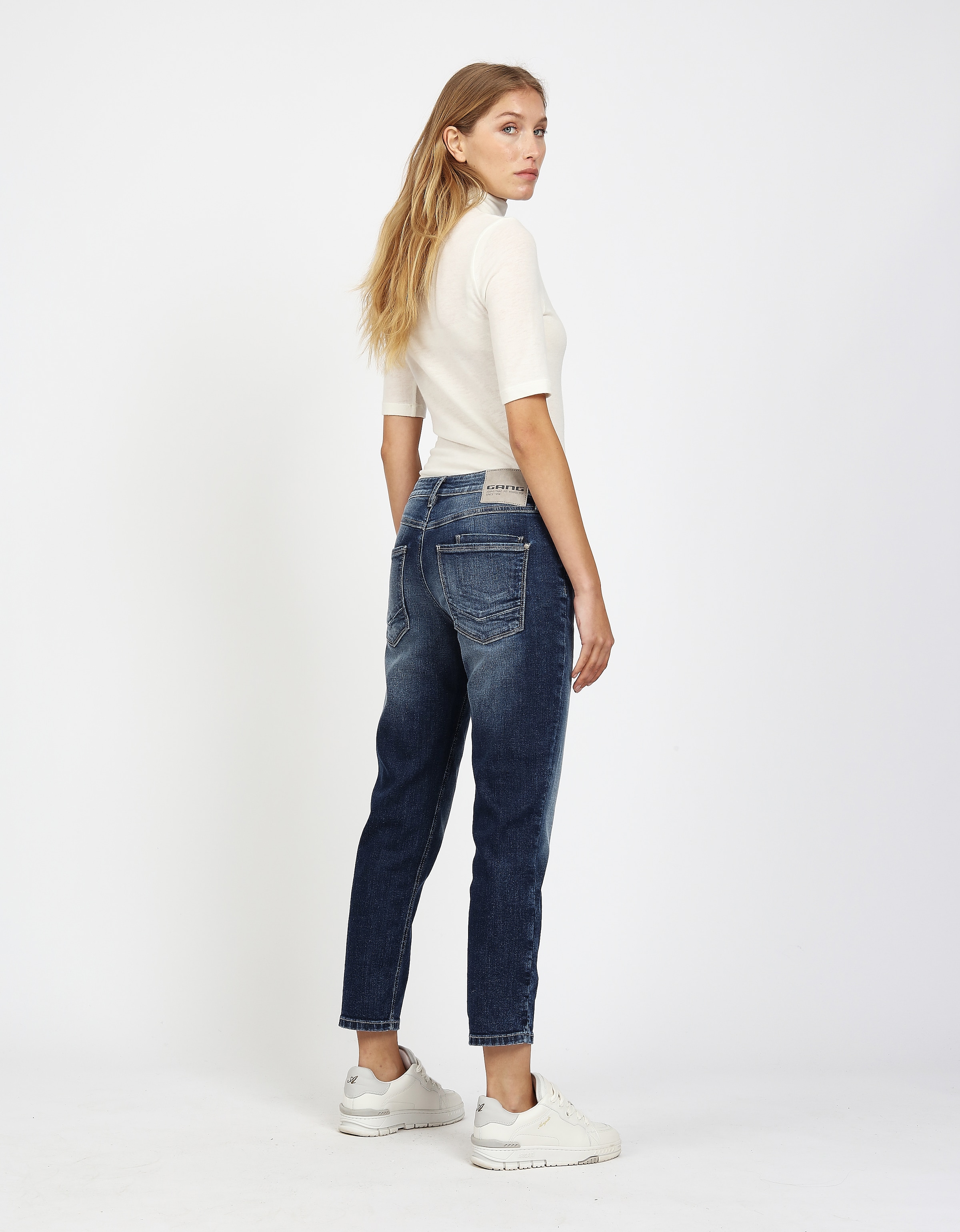 GANG Boyfriend-Jeans »94NADIA« 5-Pocket Style mit Reissverschluss und Knopf