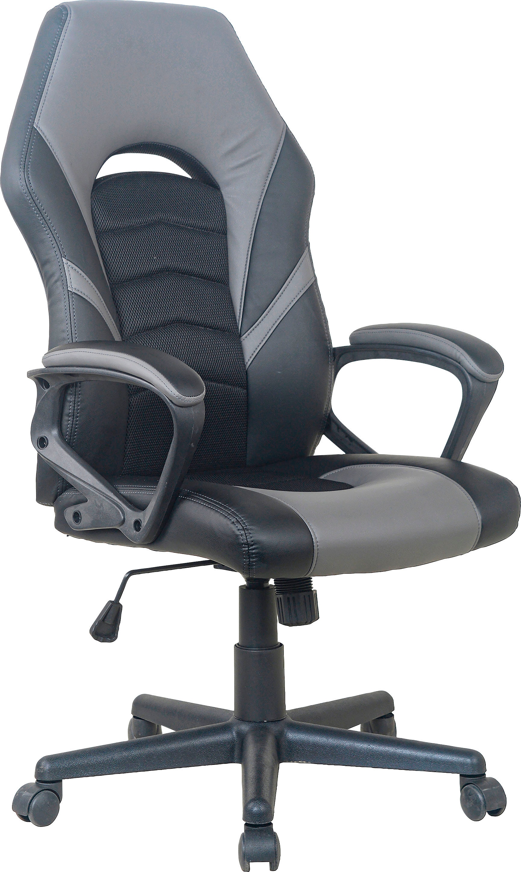 byLIVING Gaming-Stuhl »Freeze«, Kunstleder-Netzstoff, verstellbarer Schreibtischstuhl, Wippmechanik mit Härtegradeinstellung