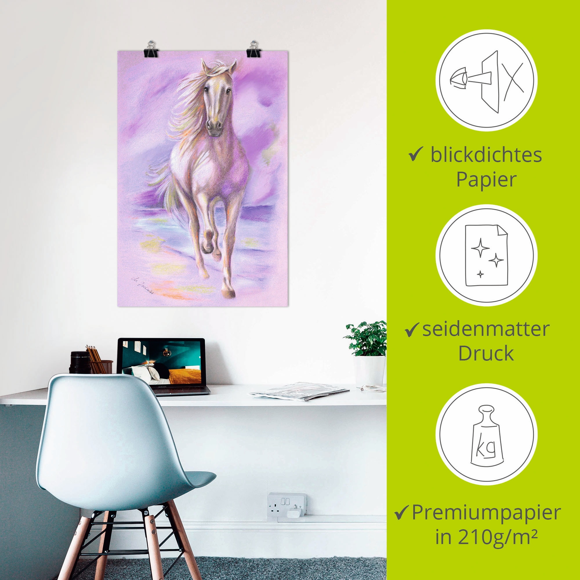 Artland Wandbild »Traumpferd«, Haustiere, (1 St.), als Leinwandbild, Poster in verschied. Grössen