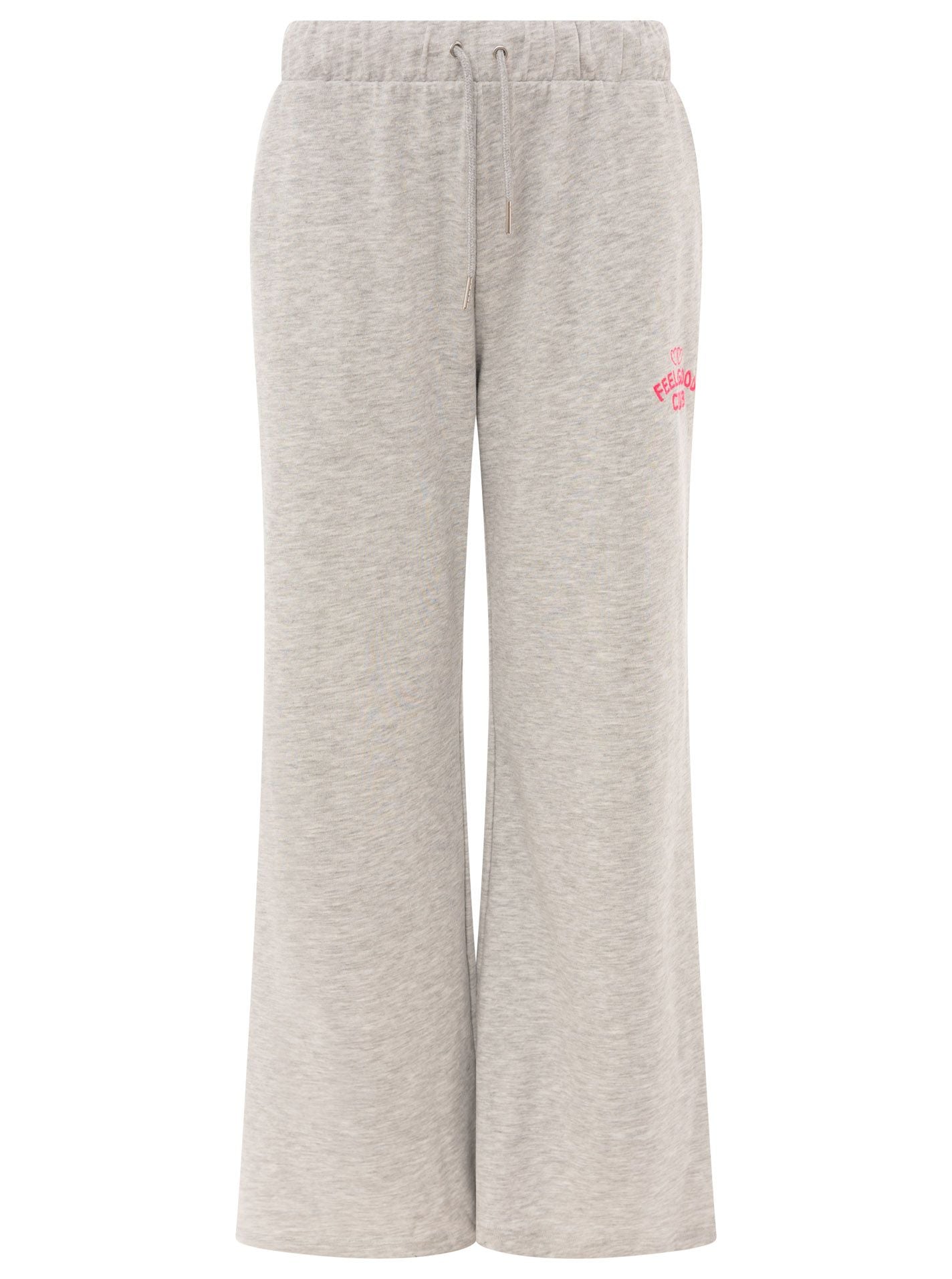 Zwillingsherz Pantalon sweat »"Feel Good Club"«  uni, petite broderie