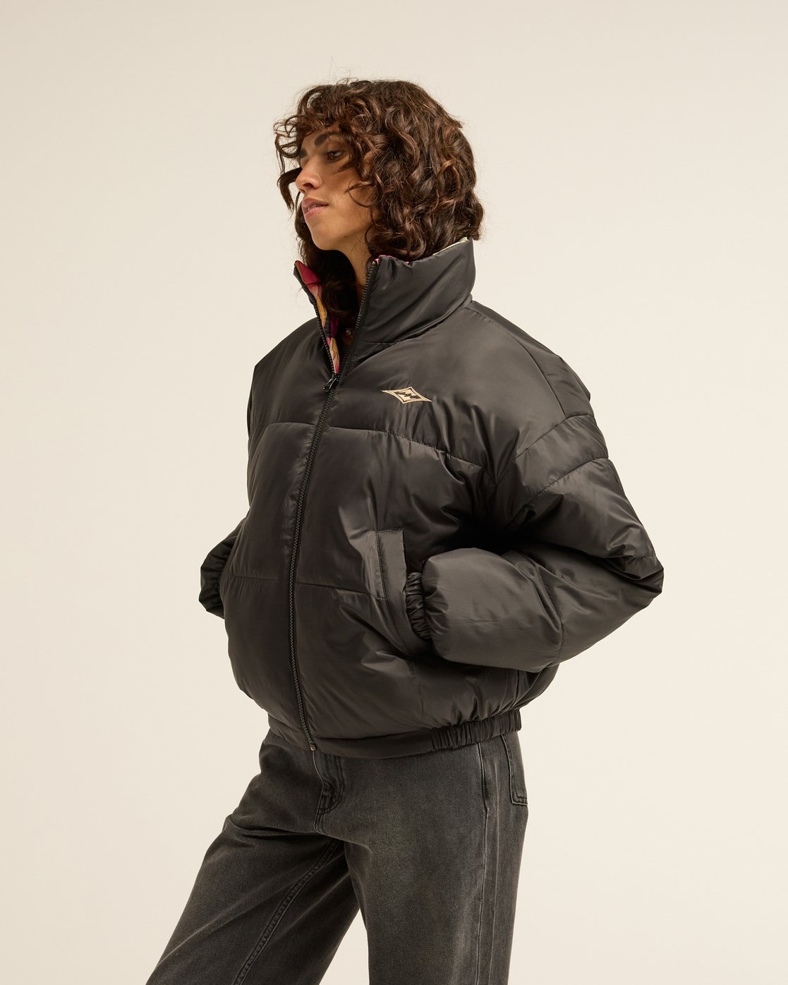 Billabong Veste matelassée »COZY PUFFER« sans capuche avec col montant