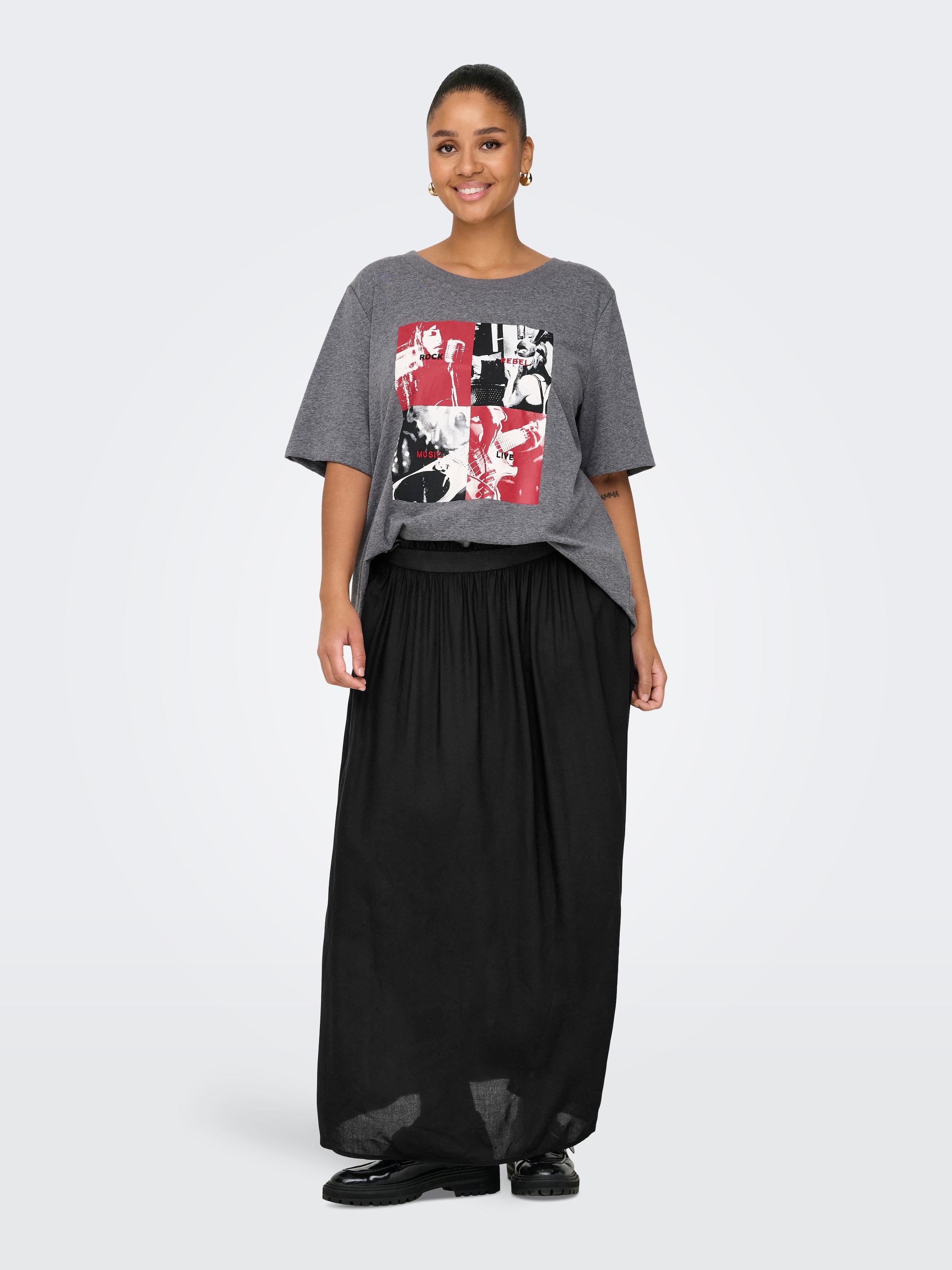 ONLY CARMAKOMA Maxirock »CARVENEDIG LIFE LONG SKIRT NOOS«