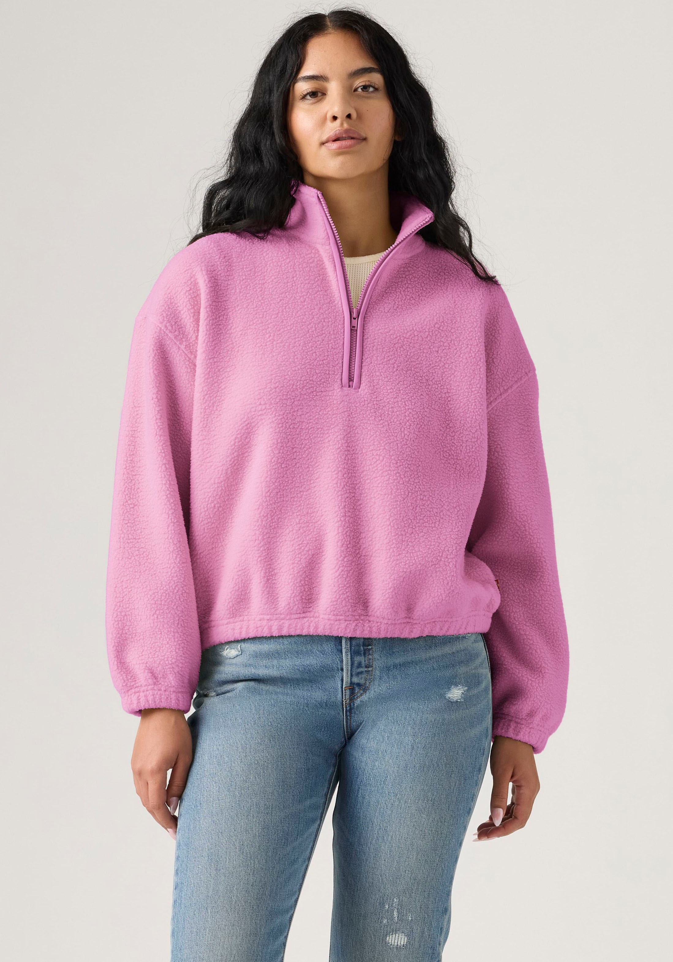 Levi's® Fleecepullover »LSE_DELTA 1/4 ZIP«, Pflegeleichte Fleece- Qualität
