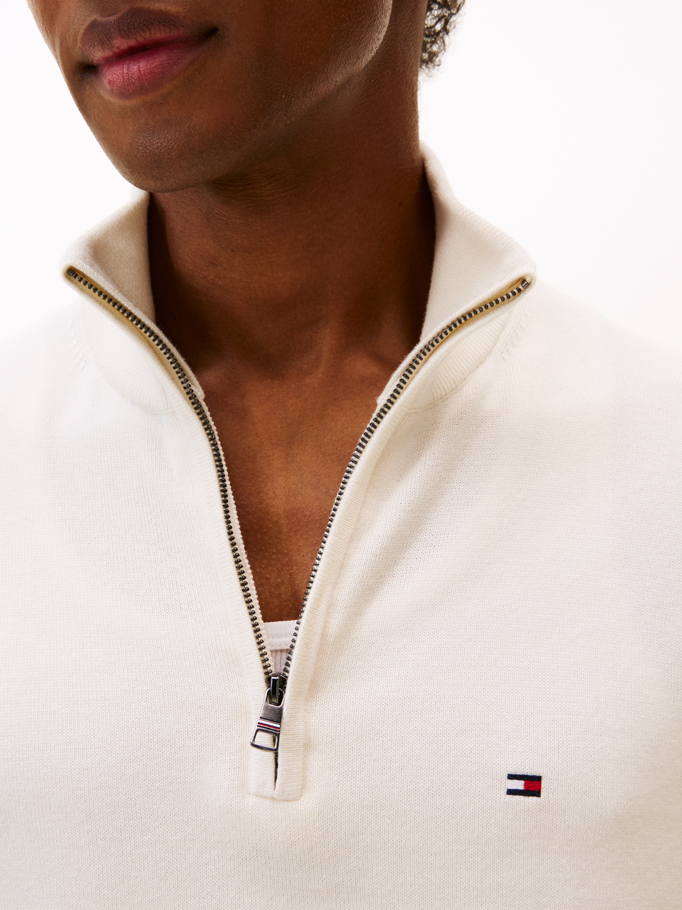 Tommy Hilfiger »ESSENTIAL COTTON ZIP MOCK«