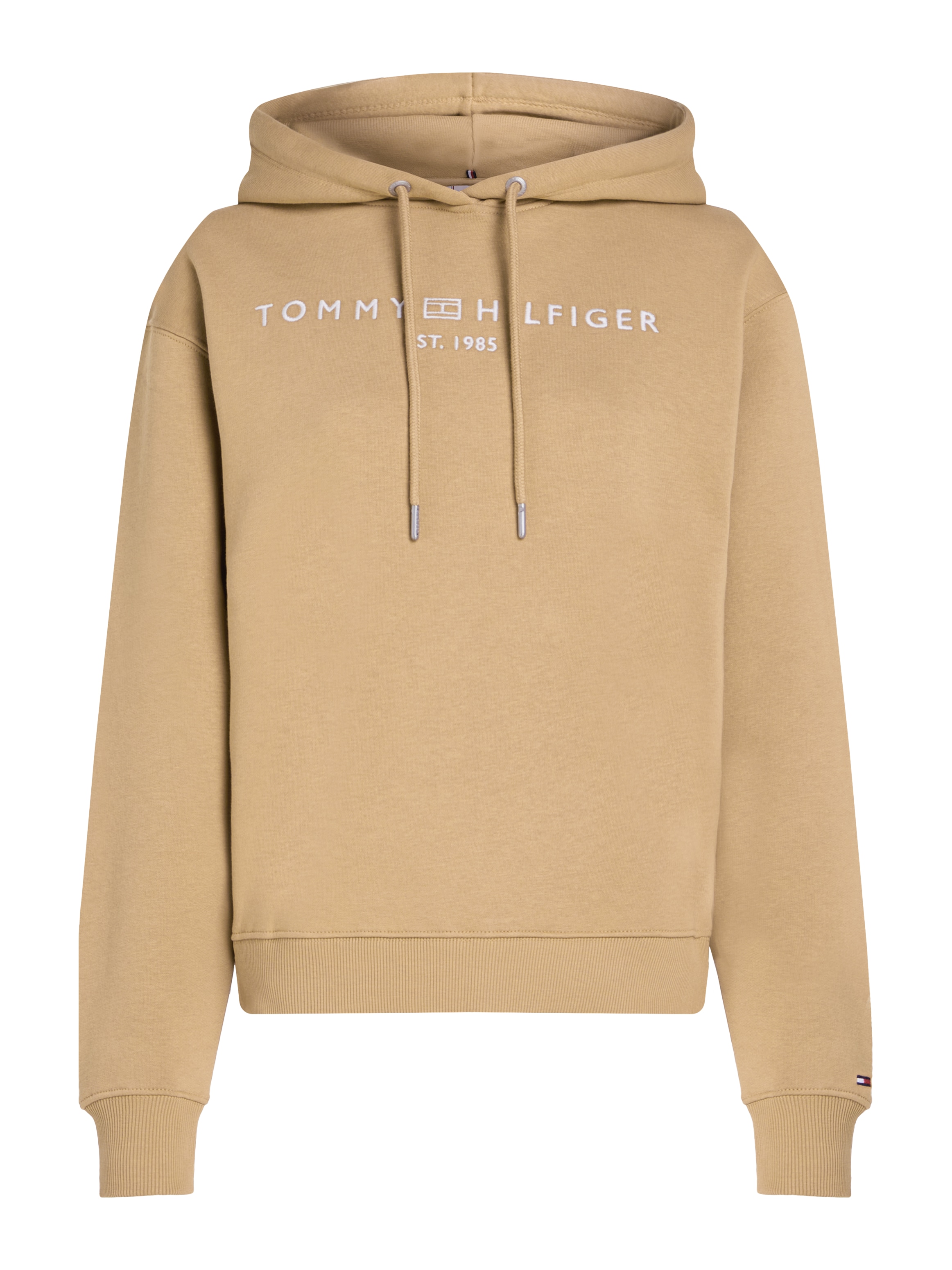 Tommy Hilfiger Curve Kapuzensweatshirt »CRV MDRN REG CORP LOGO HOODIE«, in Grossen Grössen, Kapuze, Mit Logostickerei am unteren Ärmel