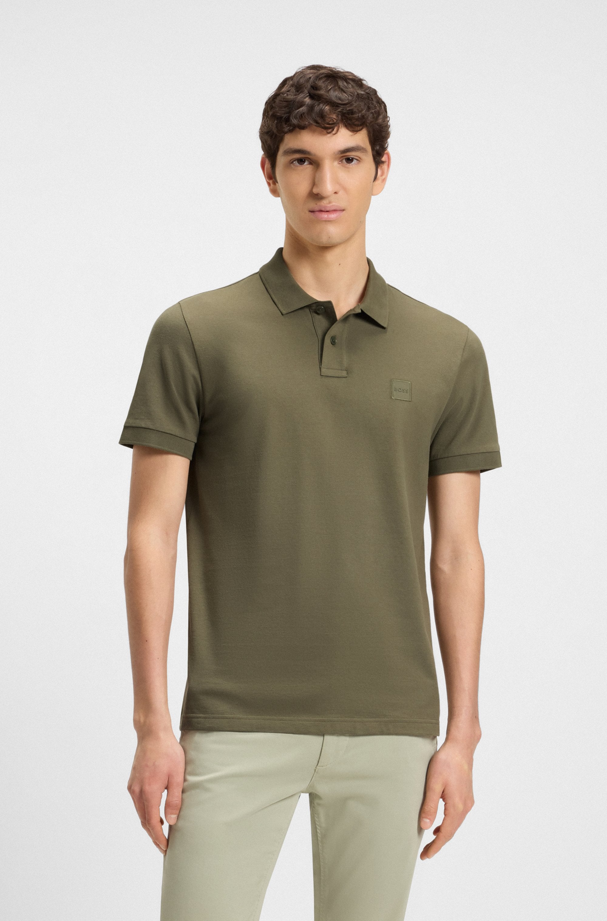 Image of BOSS ORANGE Poloshirt "Passenger" mit Polokragen