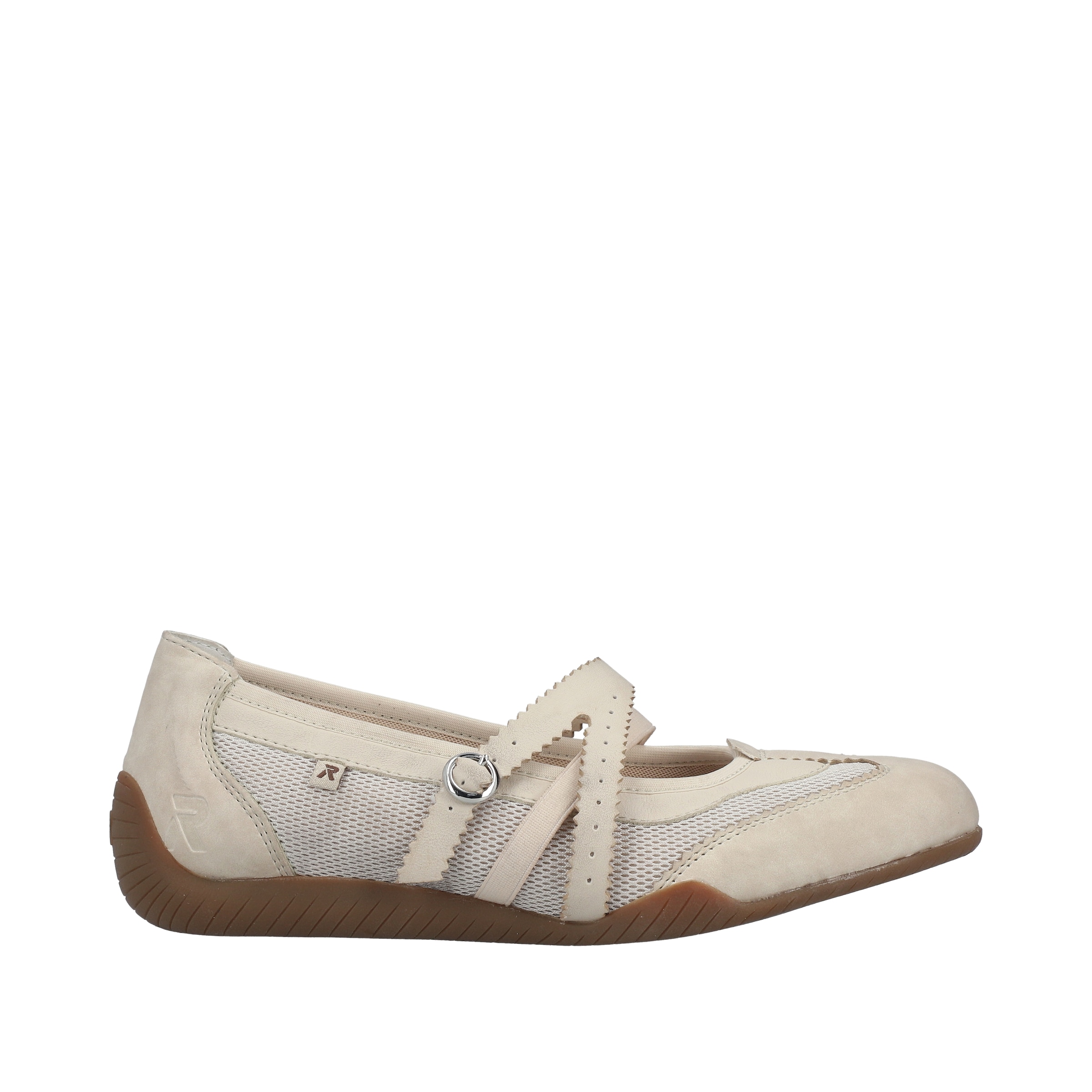 Rieker Riemchenballerina  Schlupfschuh, Flats, Slipper mit Mesheinsatz