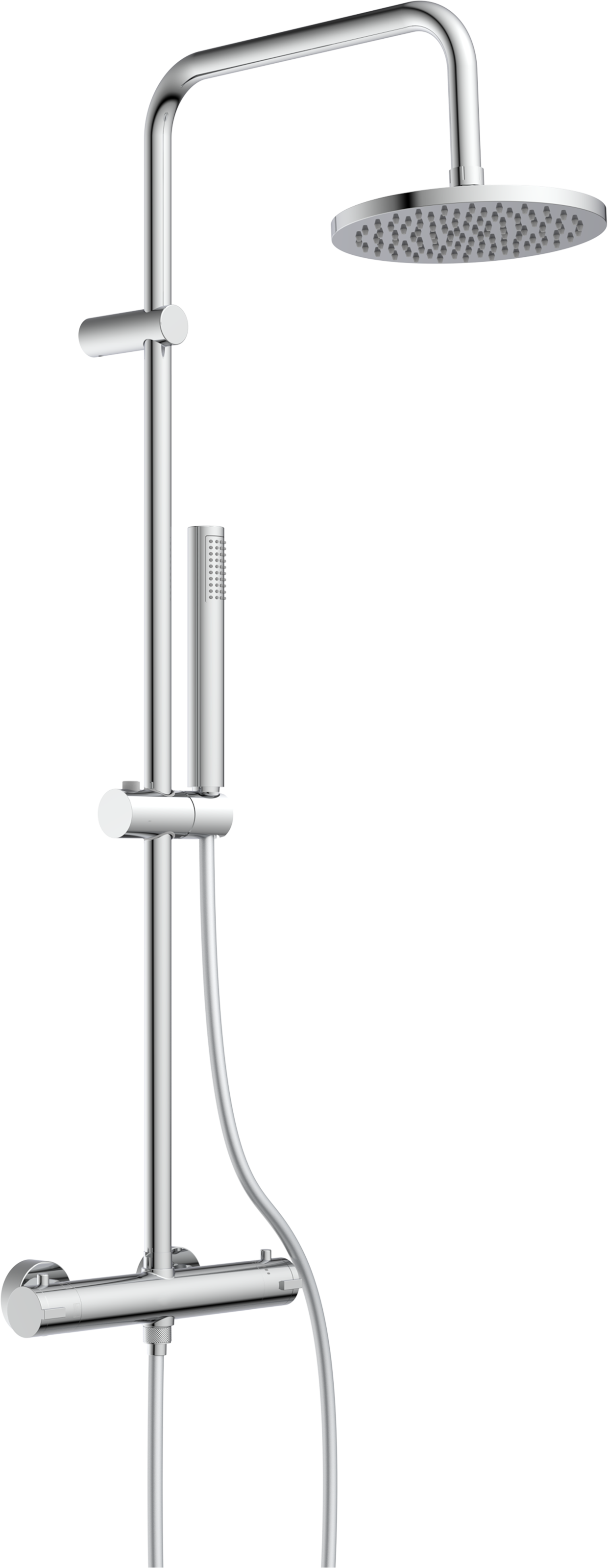 welltime Garniture de douche »Porto« Système de douche avec thermostat et sécurité à 38 °C, 