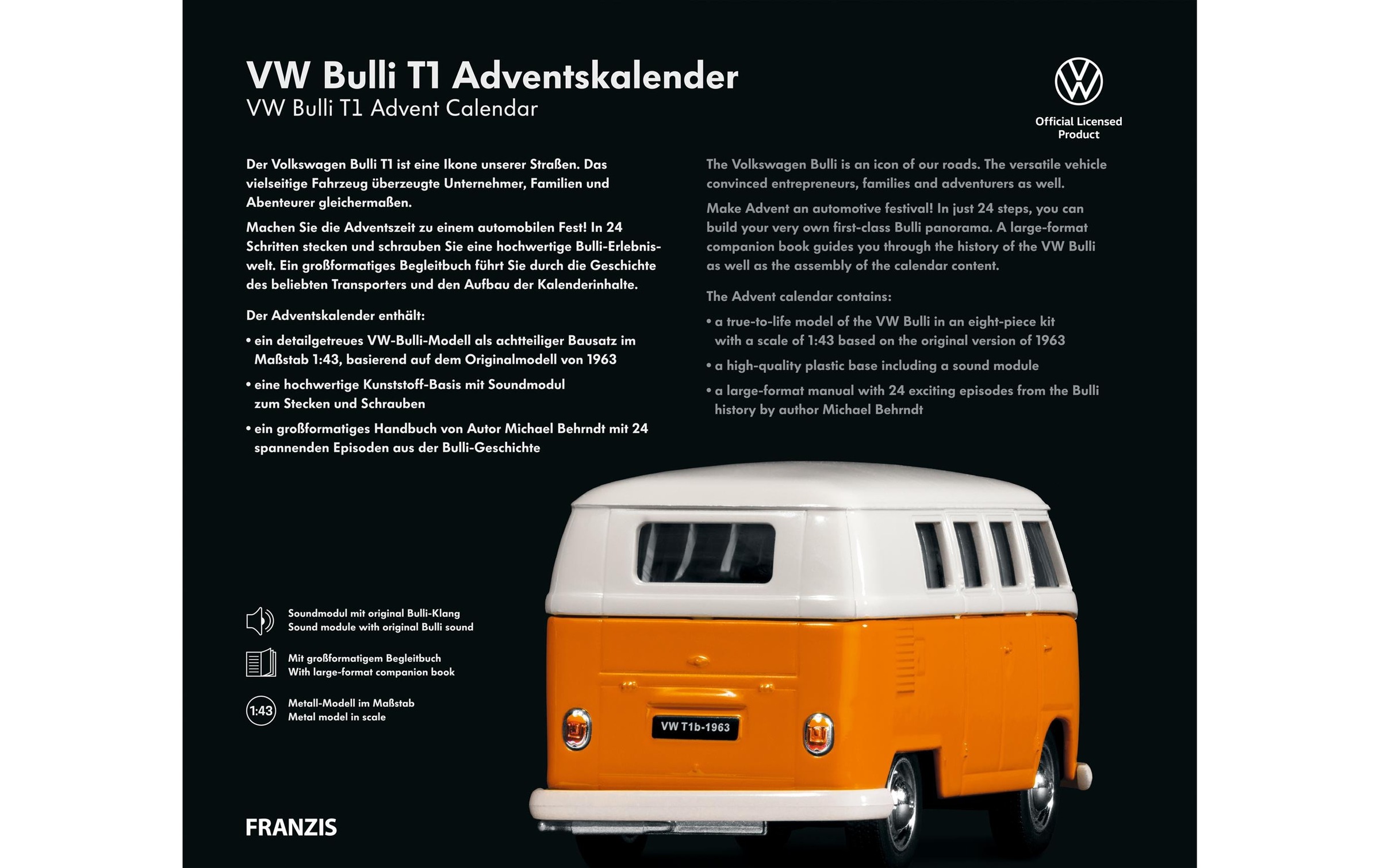 Franzis Adventskalender »VW Bulli«, ab 14 Jahren
