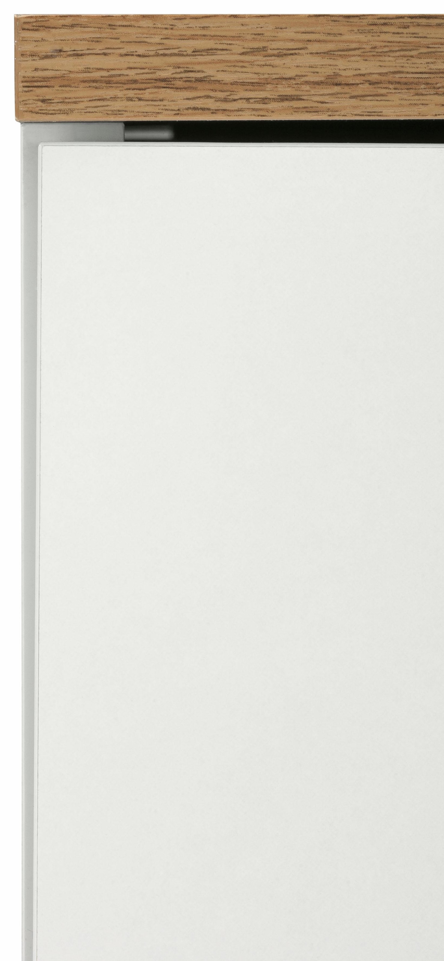 Schildmeyer Waschbeckenunterschrank »Kampen«, Höhe 60 cm, mit Metallgriffen, Tür mit Soft-Close, 2 Schubladen