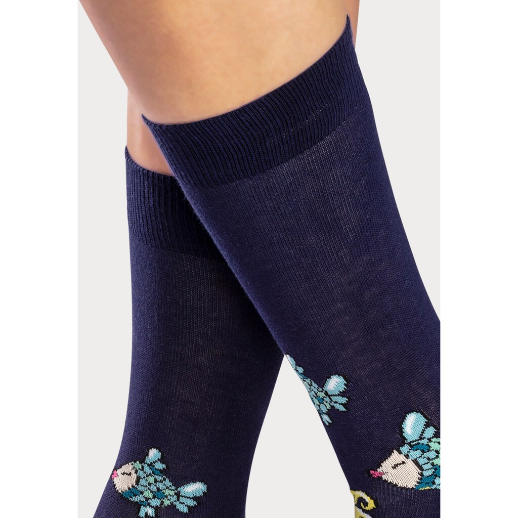 H.I.S Socken, (5 Paar), mit eingestrickten Motiven