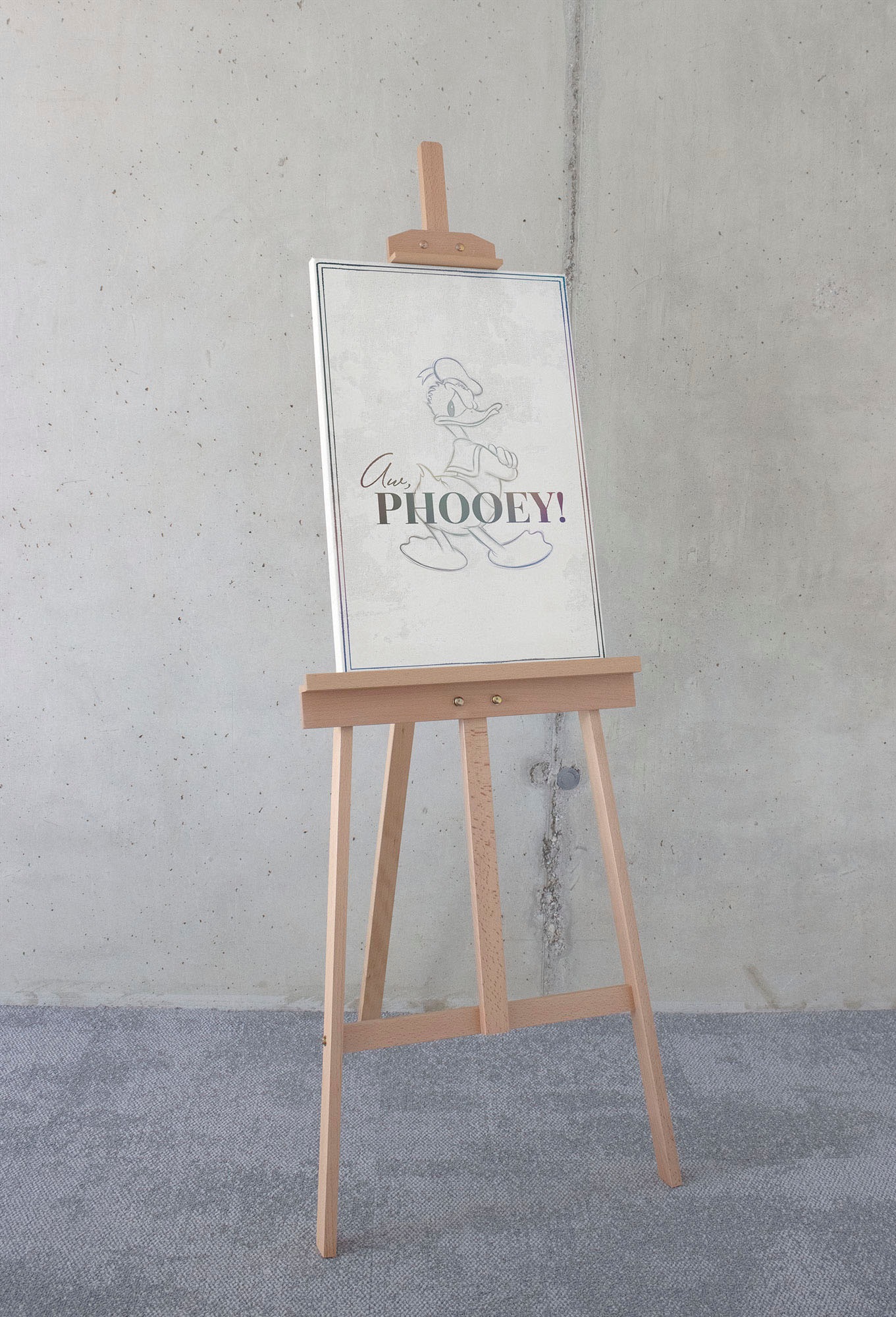 Image of Komar Leinwandbild "Donald Duck Phooey - Grösse 40 x 60 cm" Disney 40 x 60 cm (Breite x Höhe), 1 Stk. tlg. Keilrahmenbild mit Echtholzrahmen, Kinderzimmer