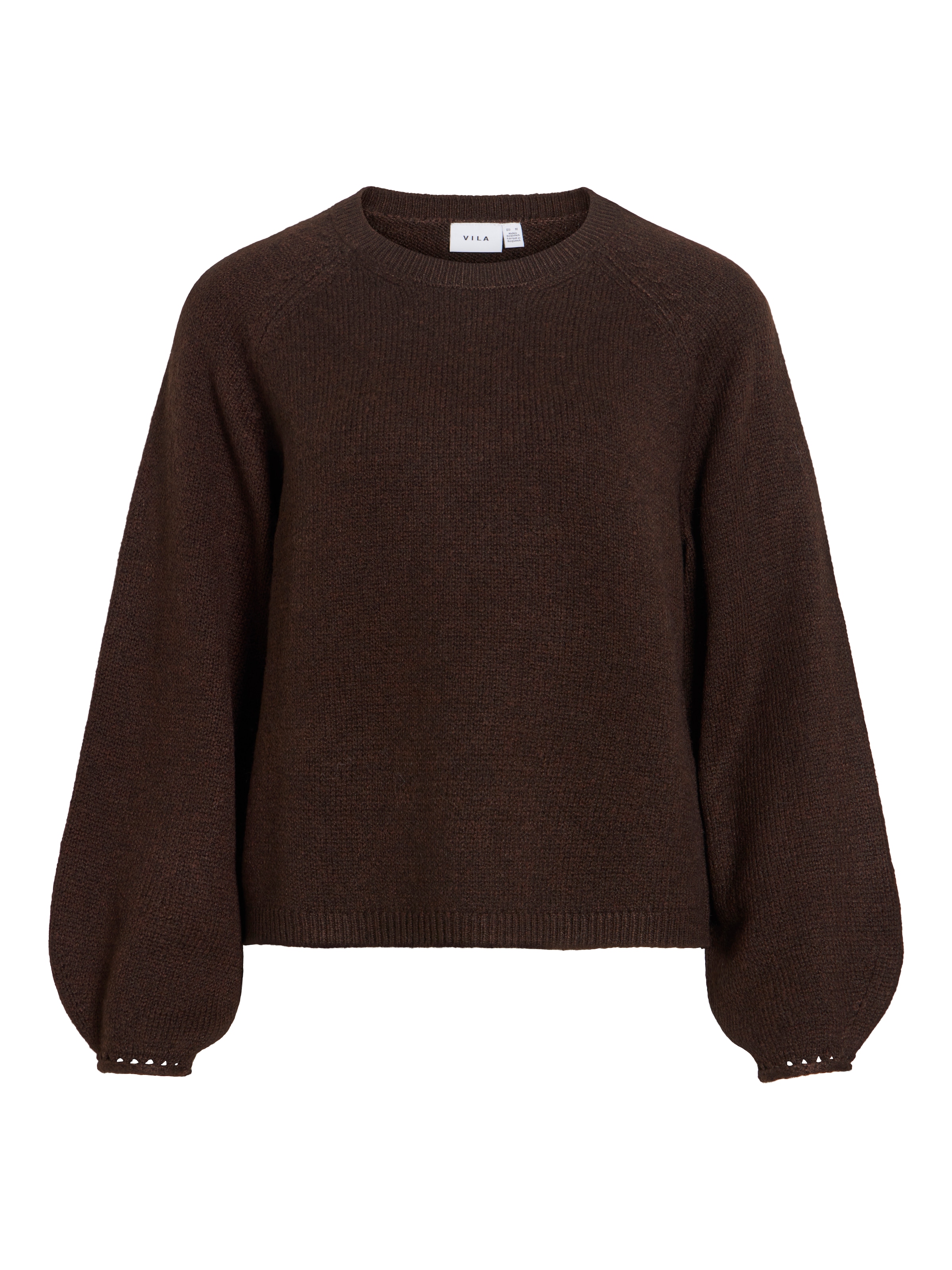 Vila Strickpullover »VISAPNA O-NECK L/S KNIT TOP/PB/1« mit Rundhalsausschnitt, aus Strick, Regular Fit