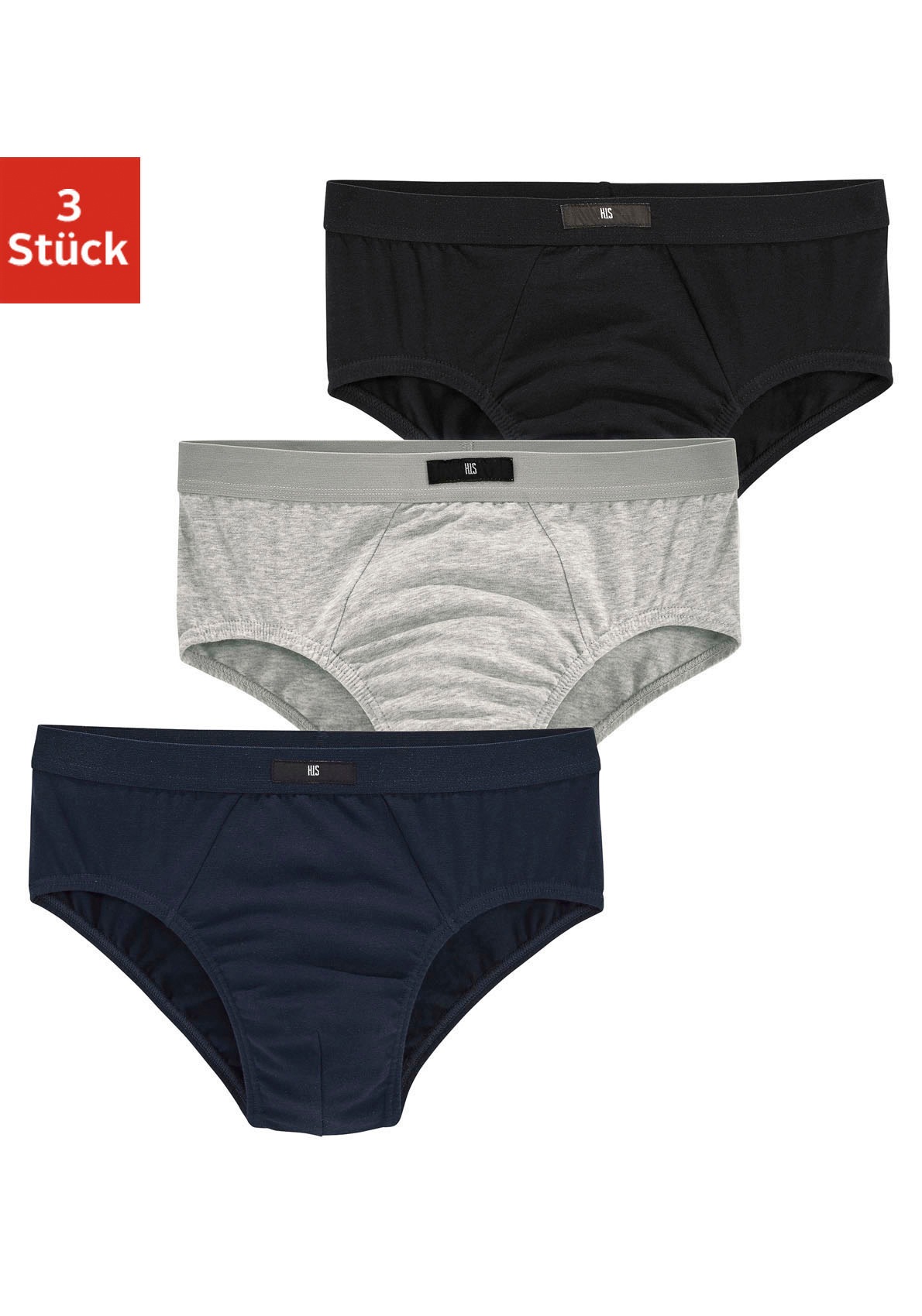 Image of H.I.S Slip Packung, 3 Stk. ohne Seitennaht