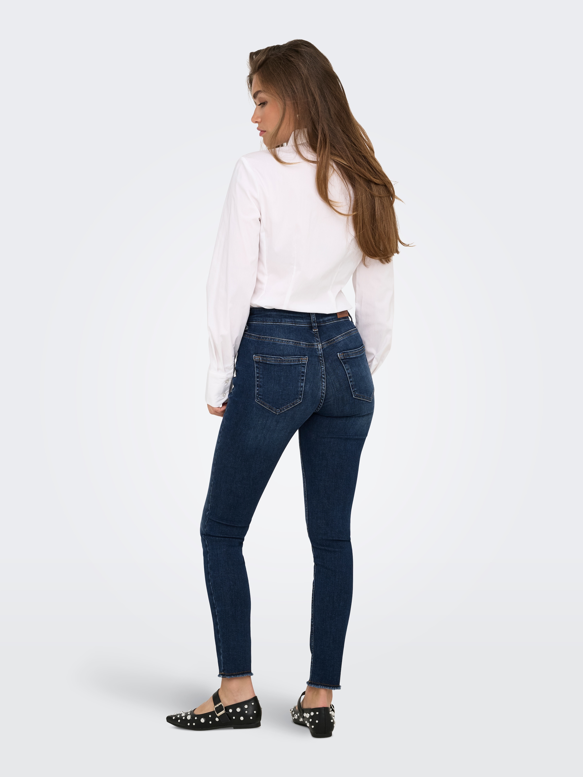 ONLY Skinny-fit-Jeans »ONLBLUSH MID SK ANK RW DNM REA082 NOOS«
