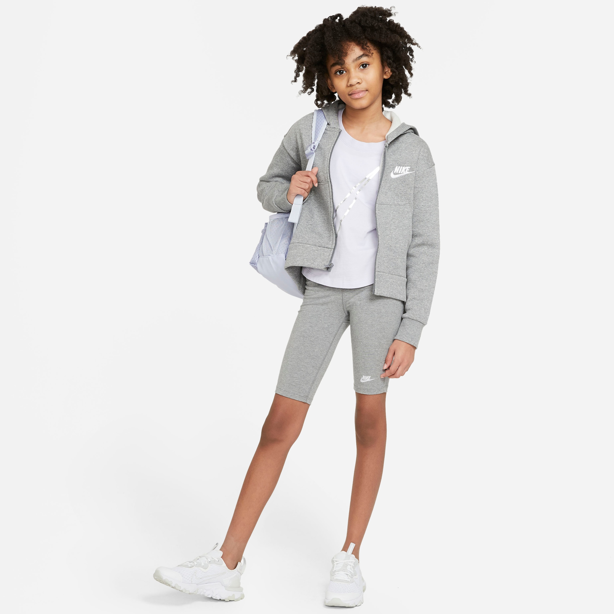 Finde Nike Sportswear Kapuzensweatjacke Full-Zip »Club auf Kids\' (Girls\') Big Hoodie« Fleece