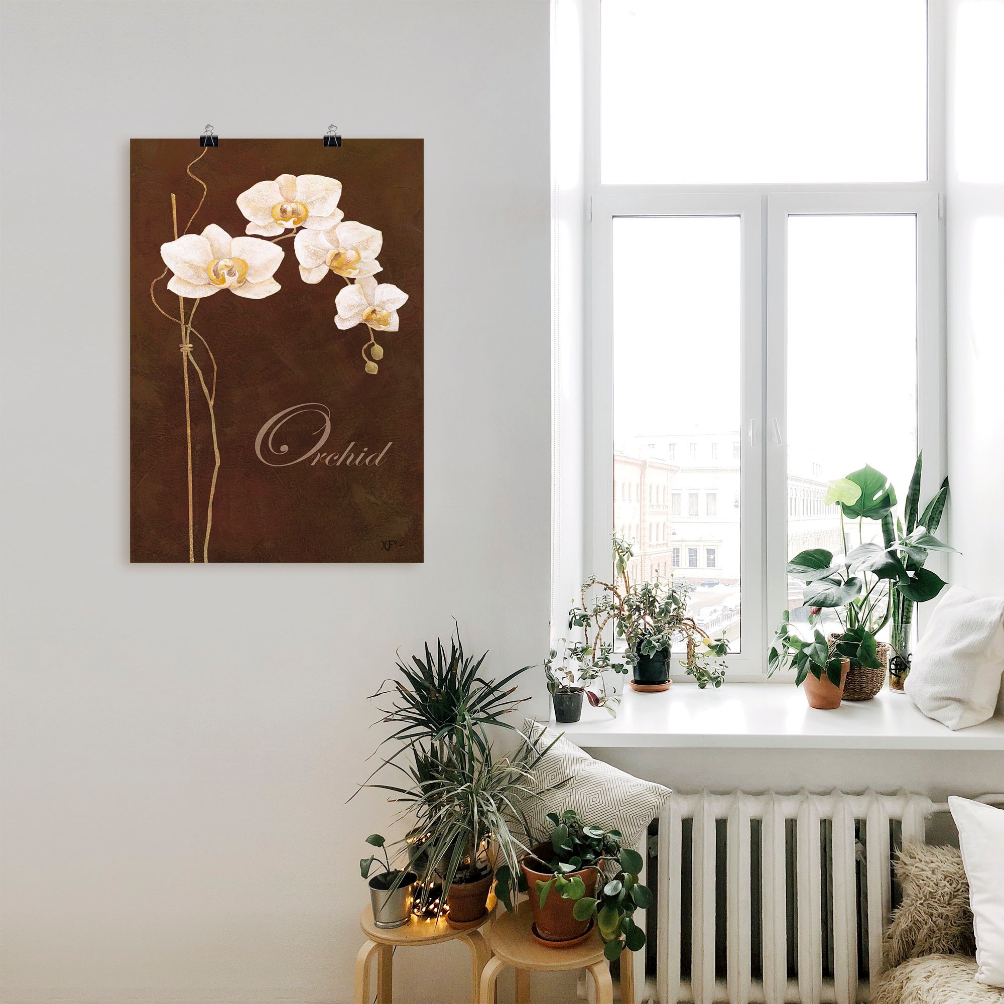 Artland Wandbild »Zarte Orchidee«, Blumen, (1 St.), als Leinwandbild, Poster in verschied. Grössen