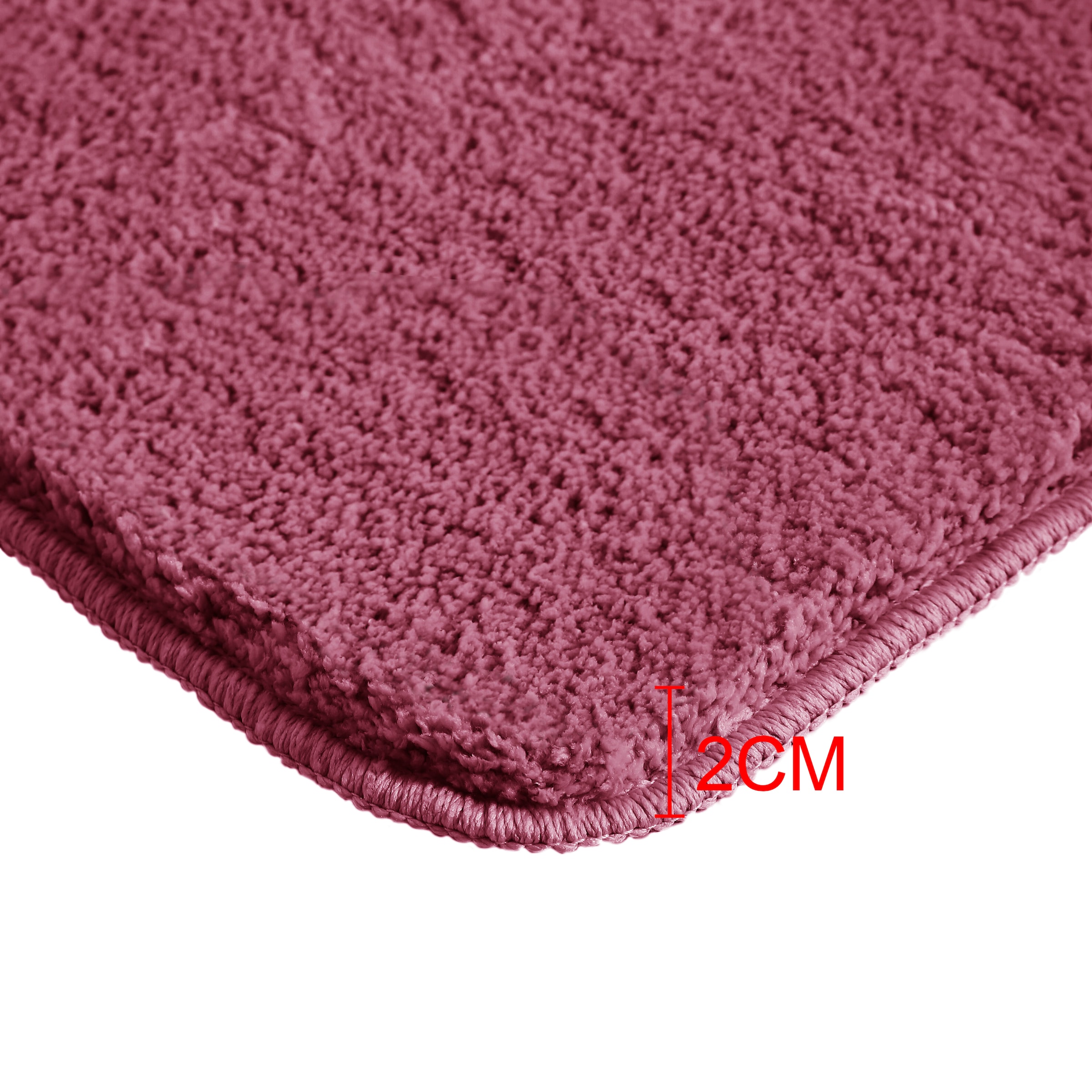 GOODproduct Tapis de bain »Inga, Badezimmer Teppich, Badvorleger« Höhe 20 mm Badteppich, unifarben, weich, als halbrund und rechteckig erhältlich