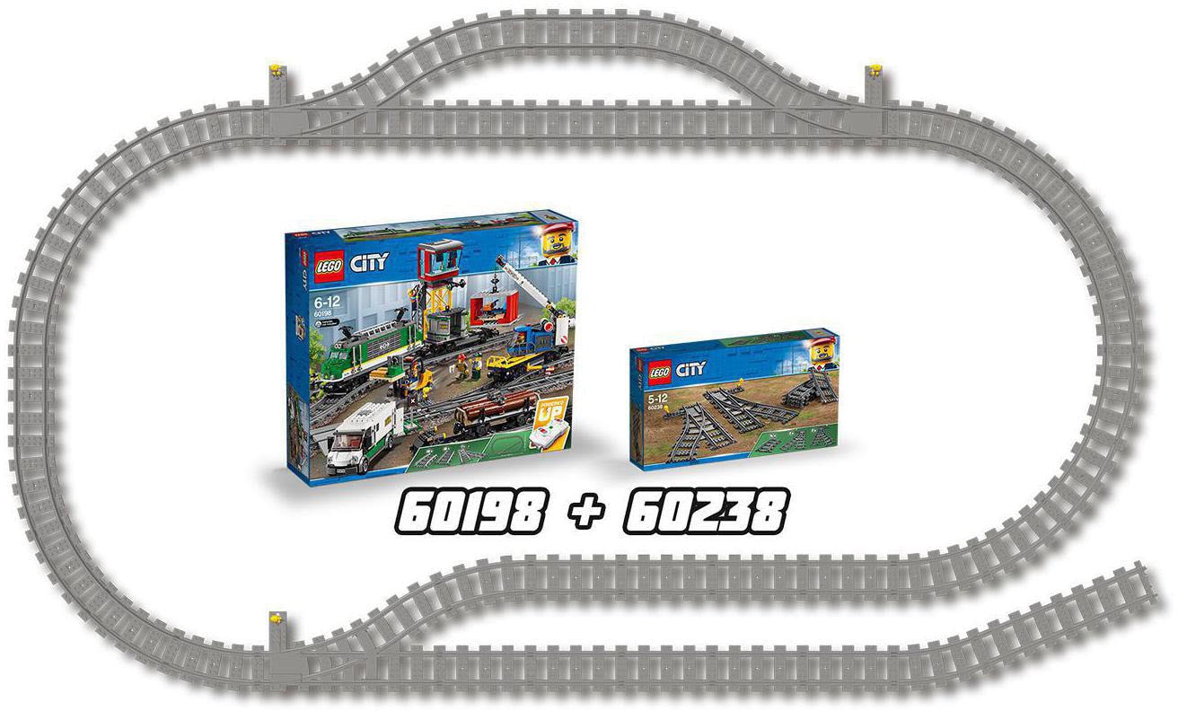 LEGO® Konstruktionsspielsteine »Switch Tracks (60238), LEGO® City«, (6 St.), Made in Europe