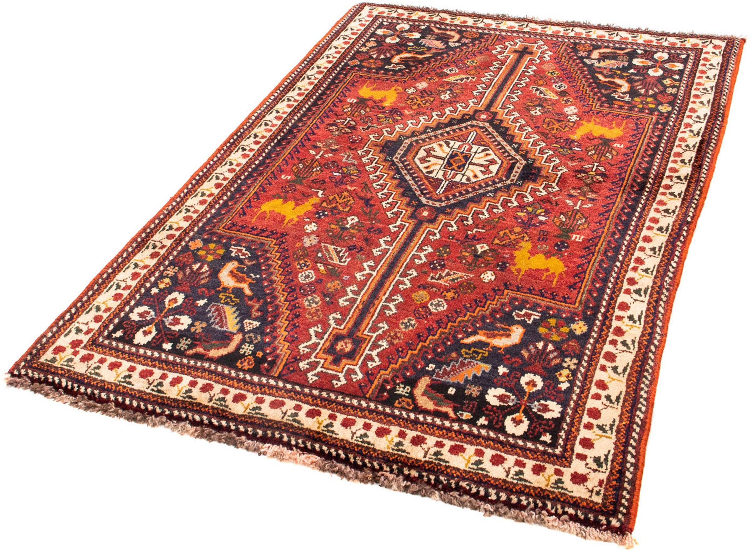 Image of morgenland Orientteppich »Perser - Nomadic - 165 x 113 cm - dunkelrot«, rechteckig, 10 mm Höhe, Wohnzimmer, Handgeknüpft, Einzelstück mit Zertifikat bei Ackermann Versand Schweiz