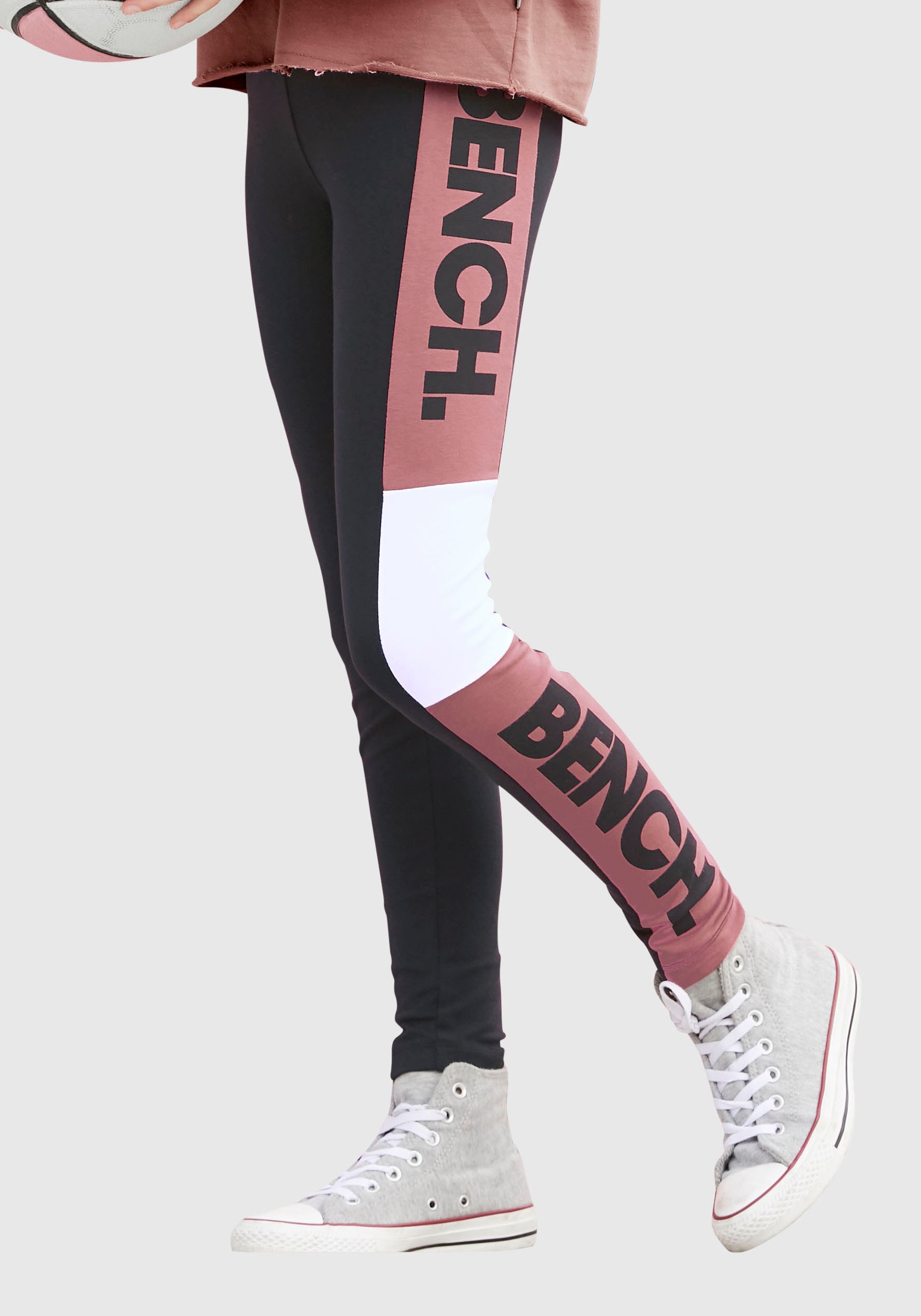 Image of Bench. Leggings, mit Einsätzen und Logo-Druck bei Ackermann Versand Schweiz