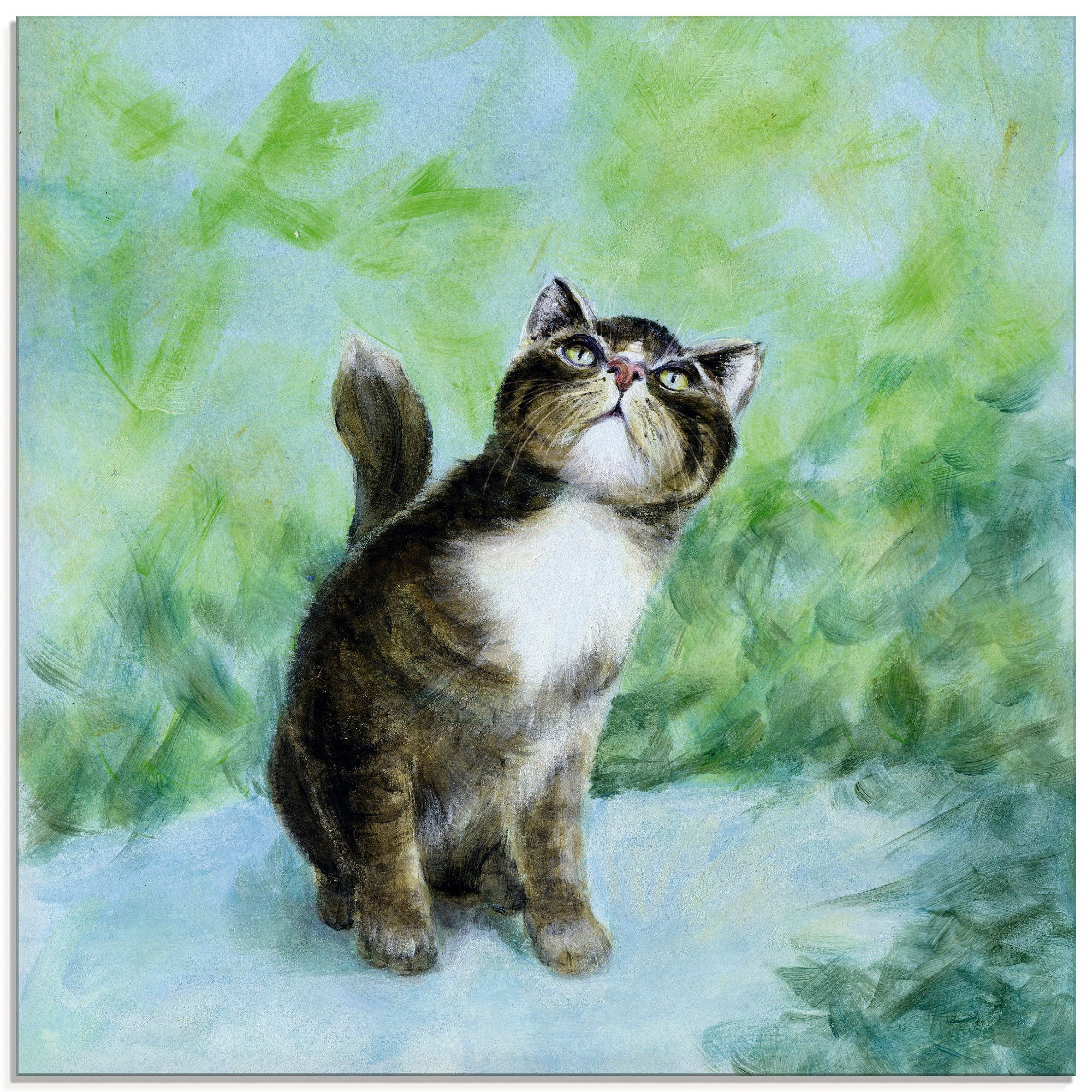 Image of Artland Glasbild »Was ist denn da?«, Haustiere, (1 St.) bei Ackermann Versand Schweiz