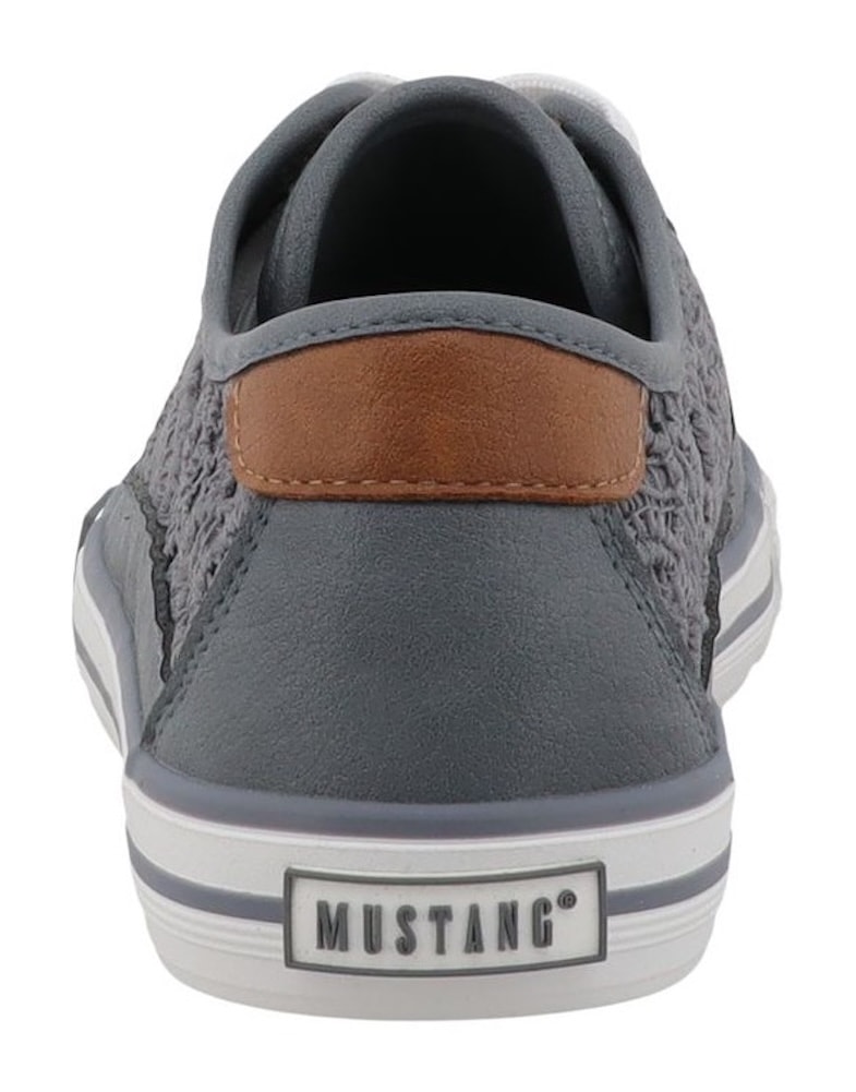 Mustang Shoes Sneakers »Winona«  chaussure de loisirs, chaussure basse, à lacets avec broderie macramé