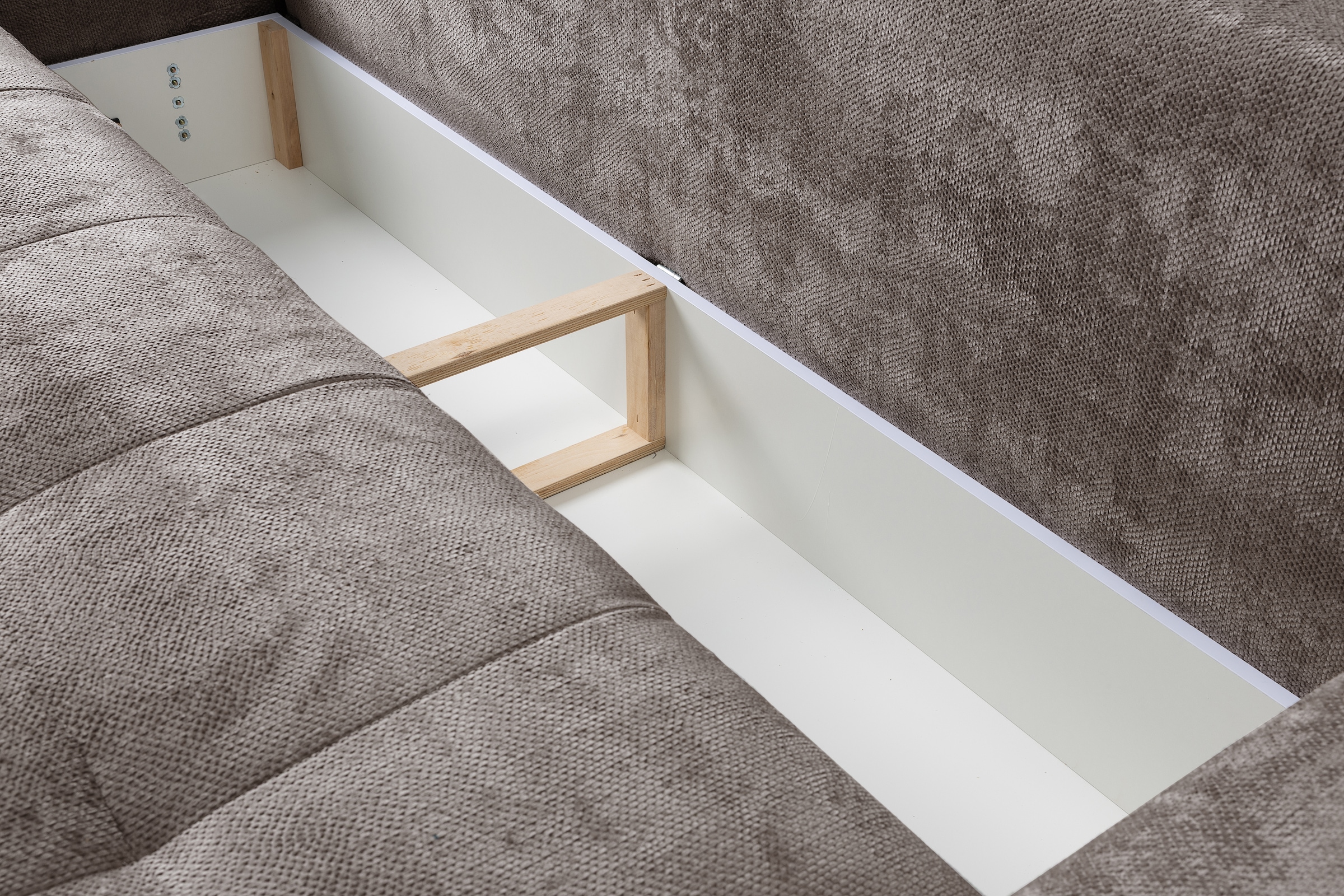 exxpo - sofa fashion Canapé Big incl. fonction lit et coffre, grand confort d'assise, matelassage sur l'assise