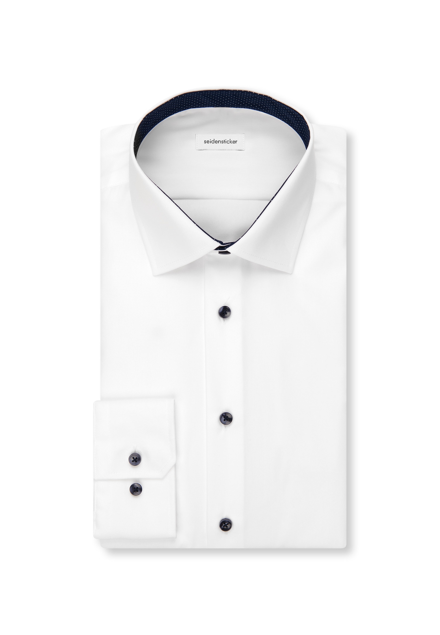 seidensticker Chemise d'affaires »Schwarze Rose« Shaped 1/1 Kentkragen Uni