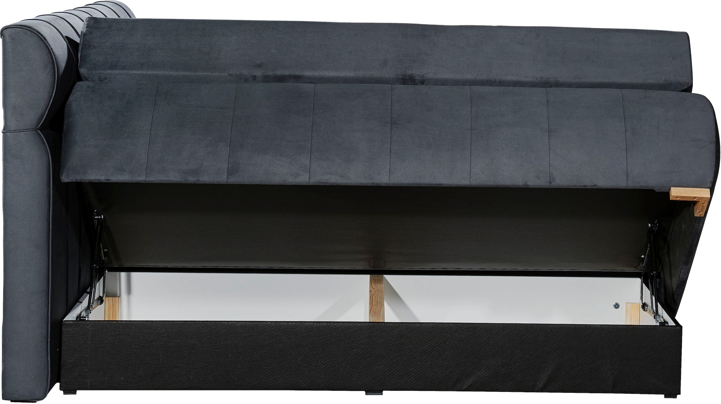 Places of Style Boxspringbett »Felicia«, in H4, inkl. Topper und Bettkasten