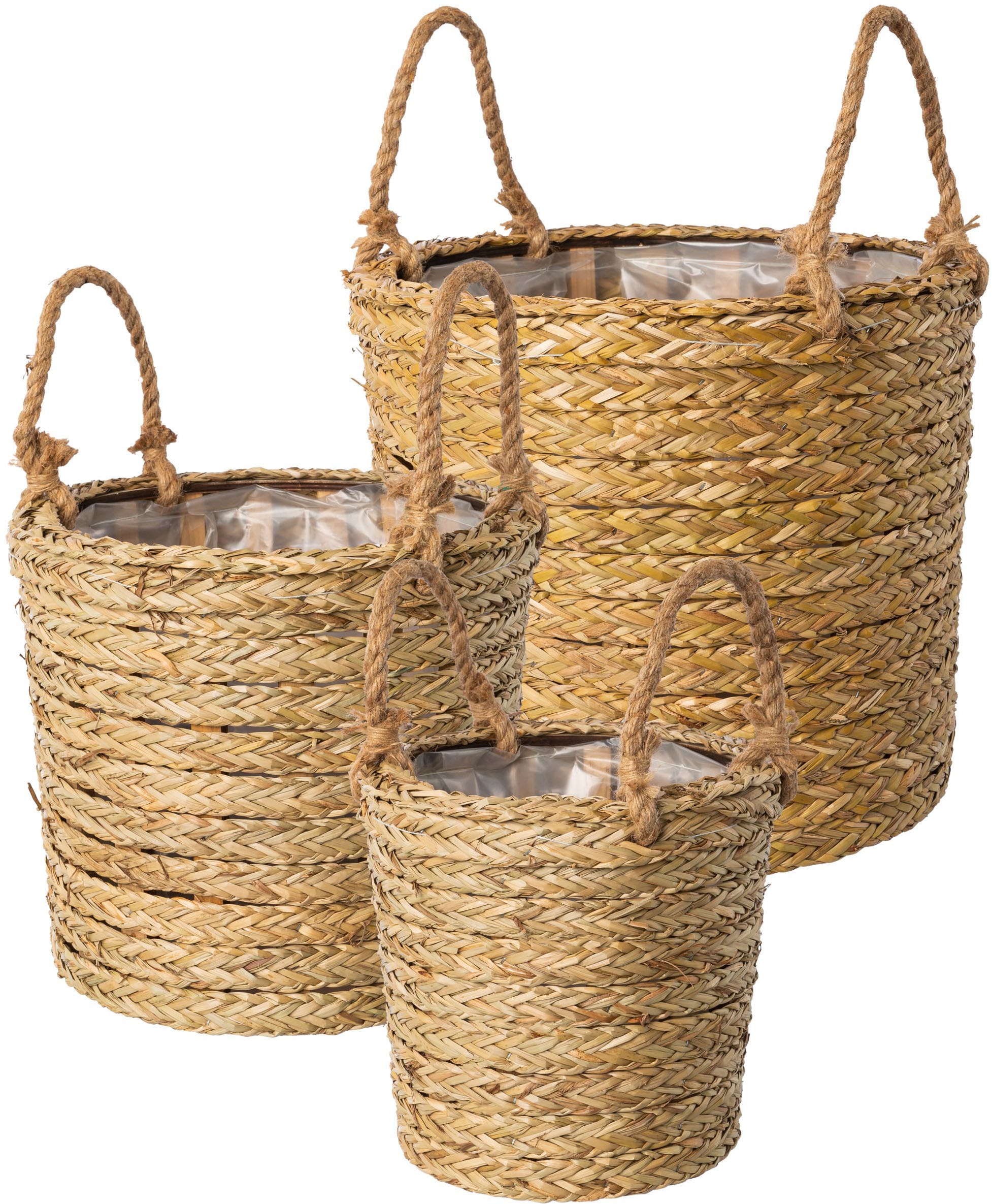 Image of Creativ home Aufbewahrungskorb "Korb mit Henkel" mit Folieneinsatz