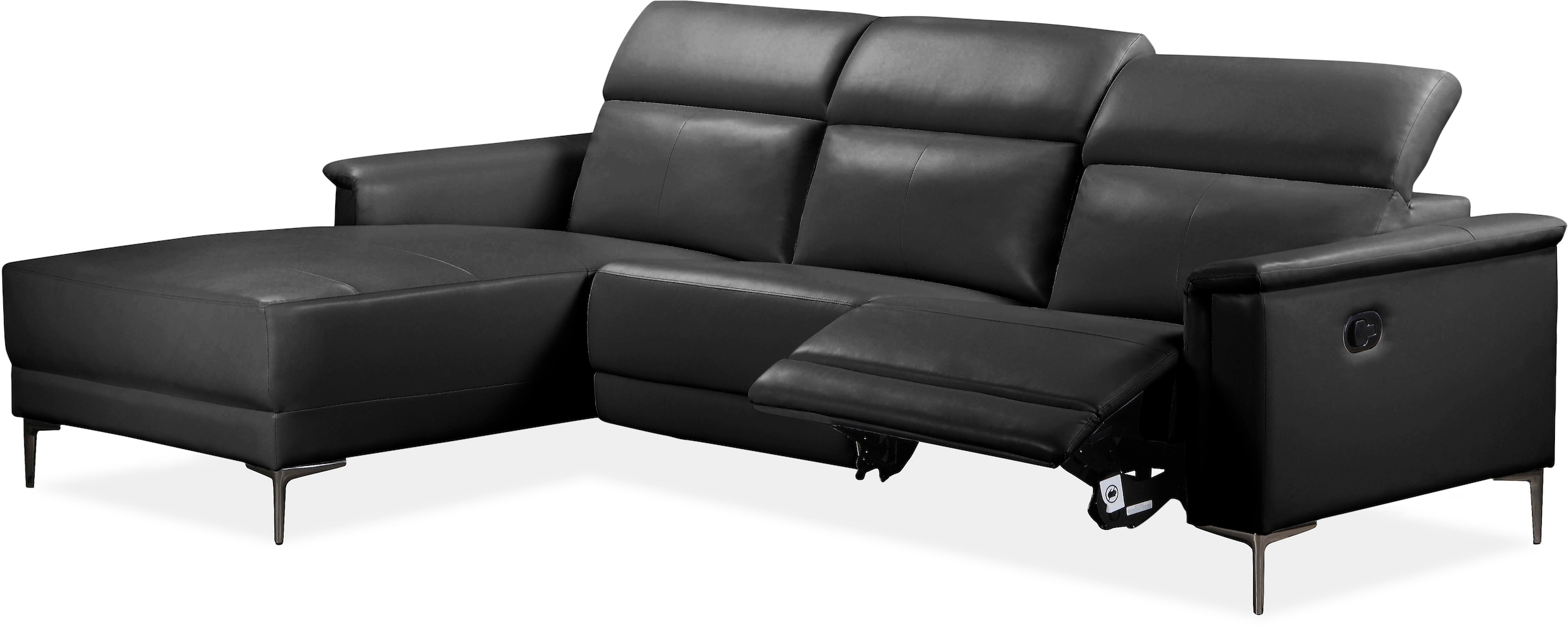 Home affaire Ecksofa »Lund, L-Form, 261cm, man. o. elektr. Relaxfunktion (mit USB-A)« und Kopfteilverstellung