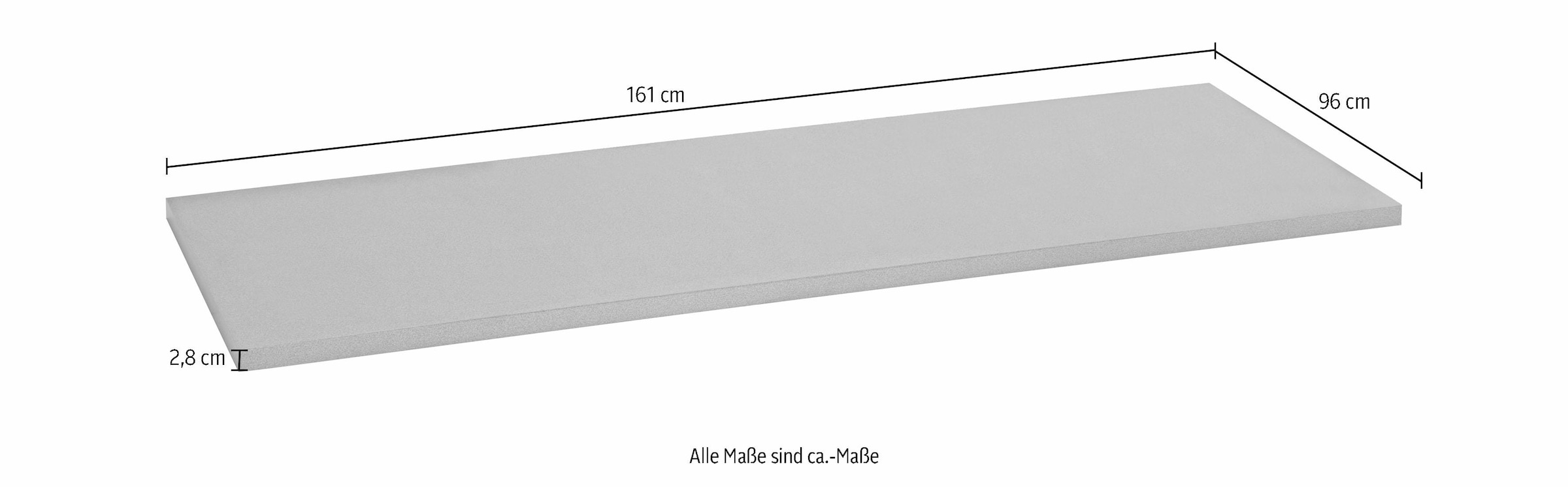 wiho Küchen Arbeitsplatte »Ela«, für Breite 161 »Ela«, bequem kaufen cm Kochinsel