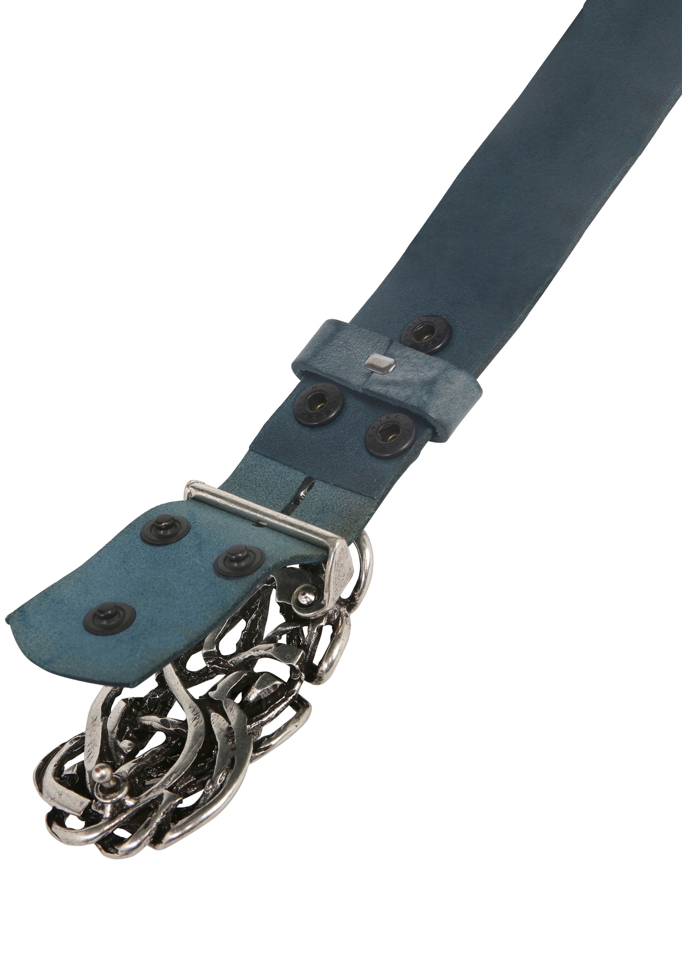 Rettungsring Gürtel Ledergürtel mit austauschbarer Schliesse »Strohknoten«