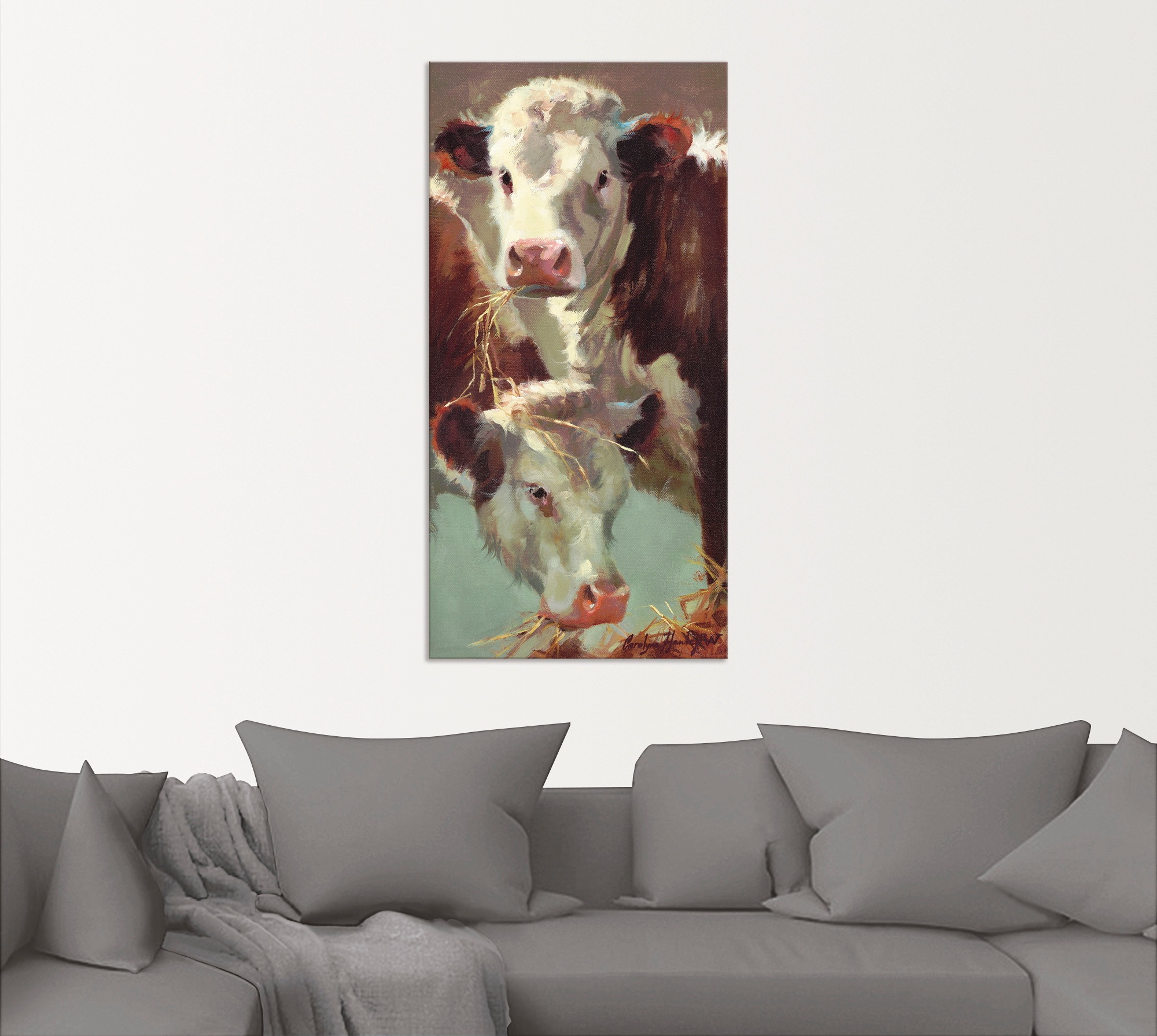 Artland Fresque murale »Kauen und Schlucken« 1 cuis tlg. als Alubild, Leinwandbild in verschied. Grössen